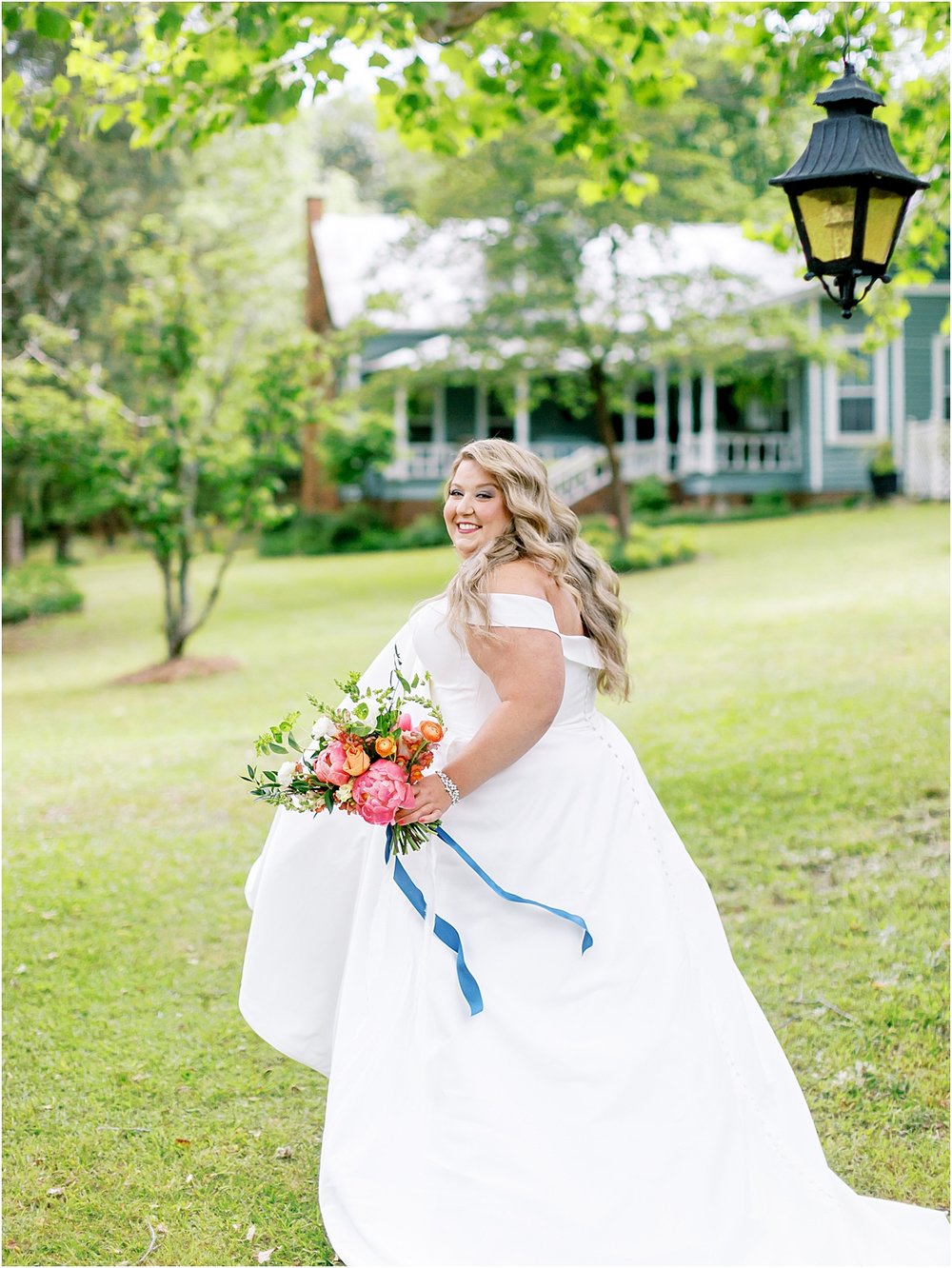 Southern yet classic beautiful bridal dress
