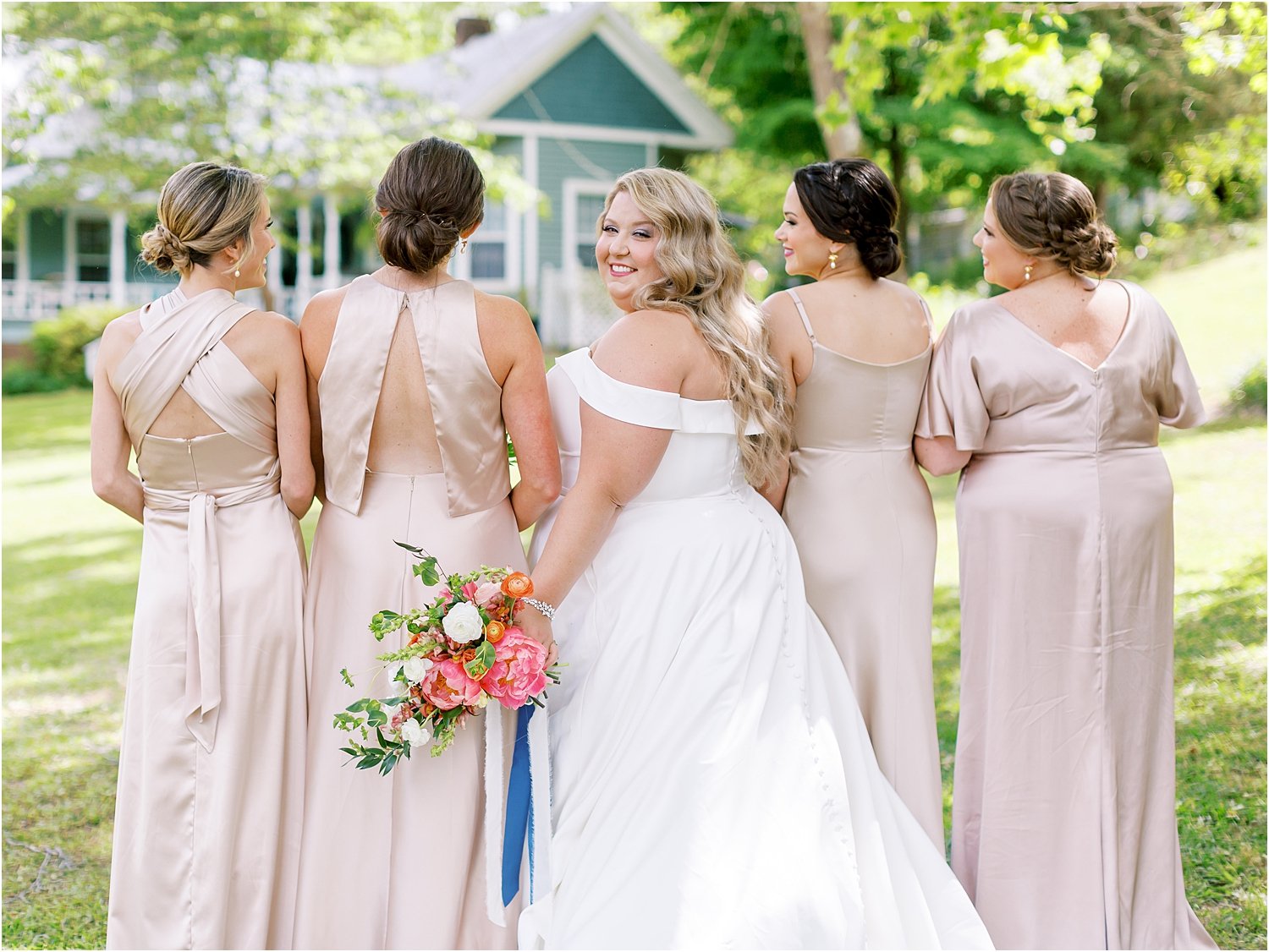 Southern elegance different style bridesmaid dresses