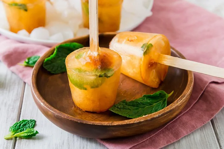 Minty Green Tea Pops