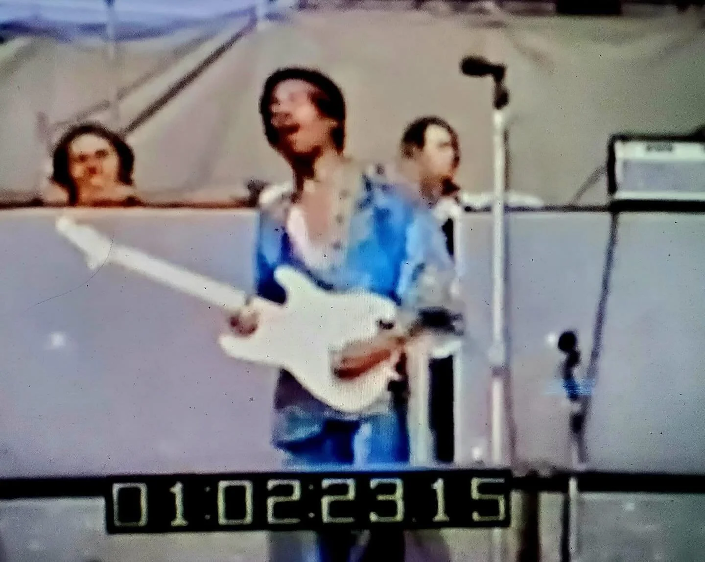 A blurry photo from when I saw Jimi Hendrix for the first time when I was 13 in June of 1969 at the Devonshire Downs Newport Pop Festival. My very patient mother drove me and my friends out to the distant wilds of the northwest San Fernando Valley, w