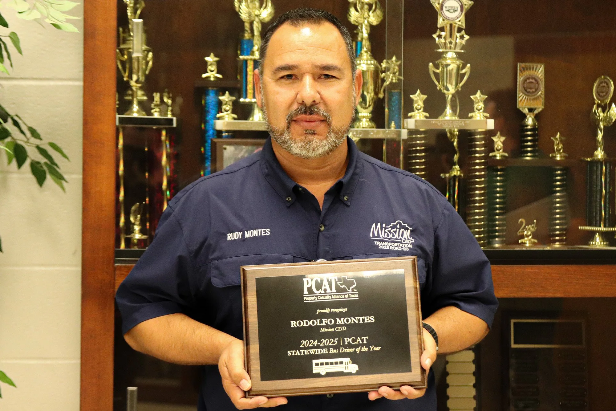PCAT Names Rodolfo Montes 2024-2025 Statewide Bus Driver of the Year