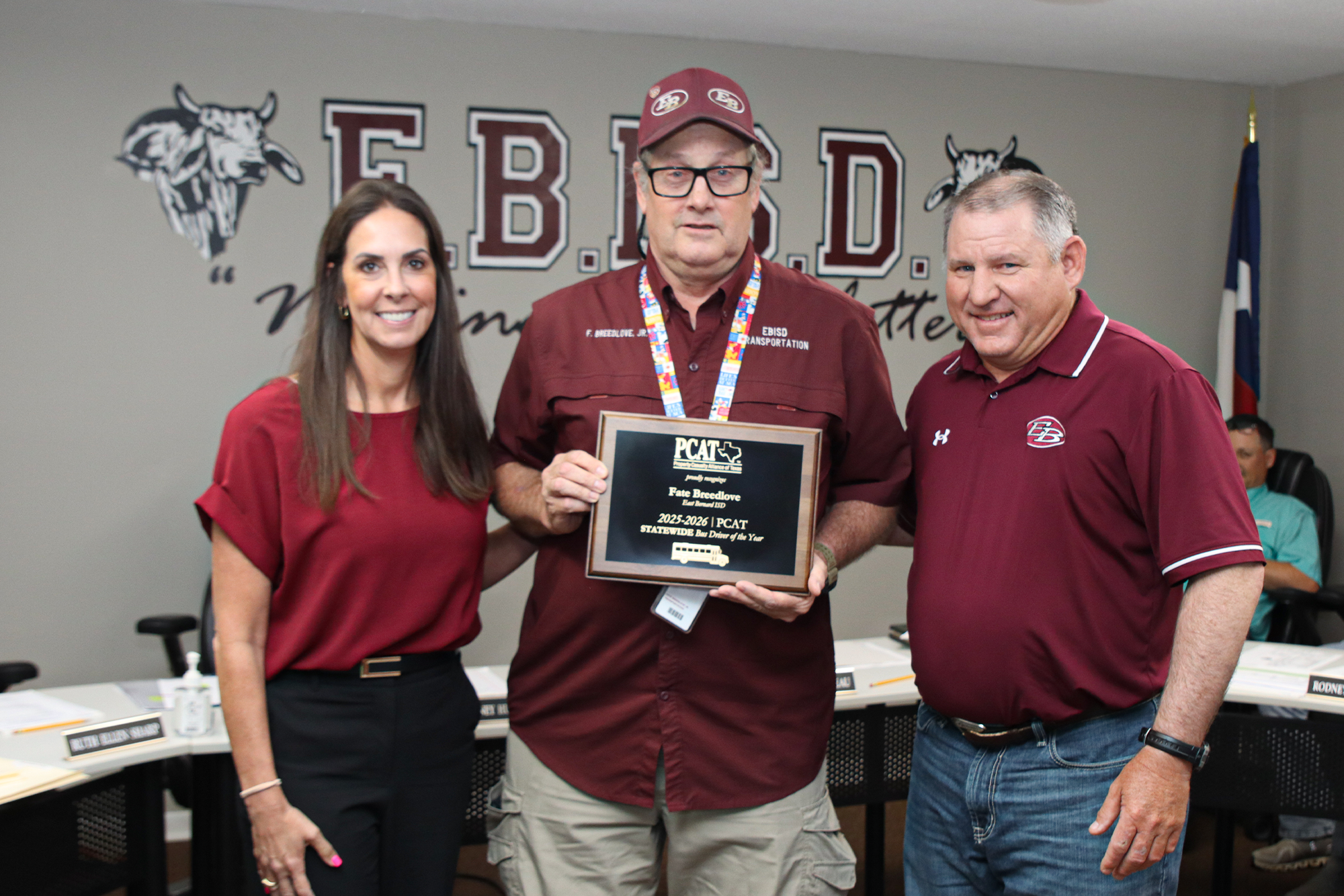 PCAT Names Fate Breedlove 2025–2026 Statewide Bus Driver of the Year
