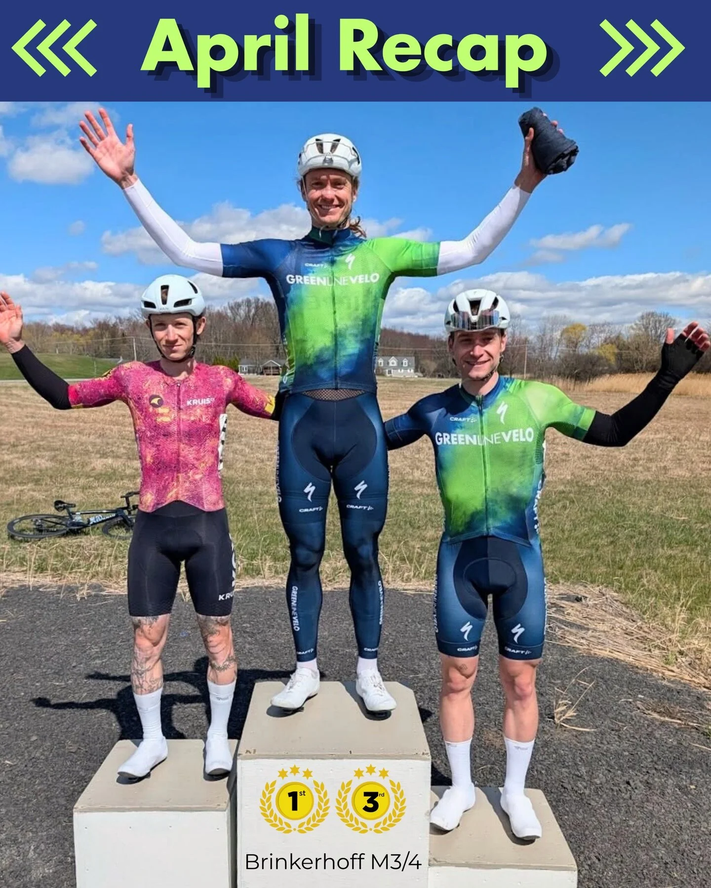 A few new faces in the mix and a few podiums to show for it. April treated us well. On to May. 💚