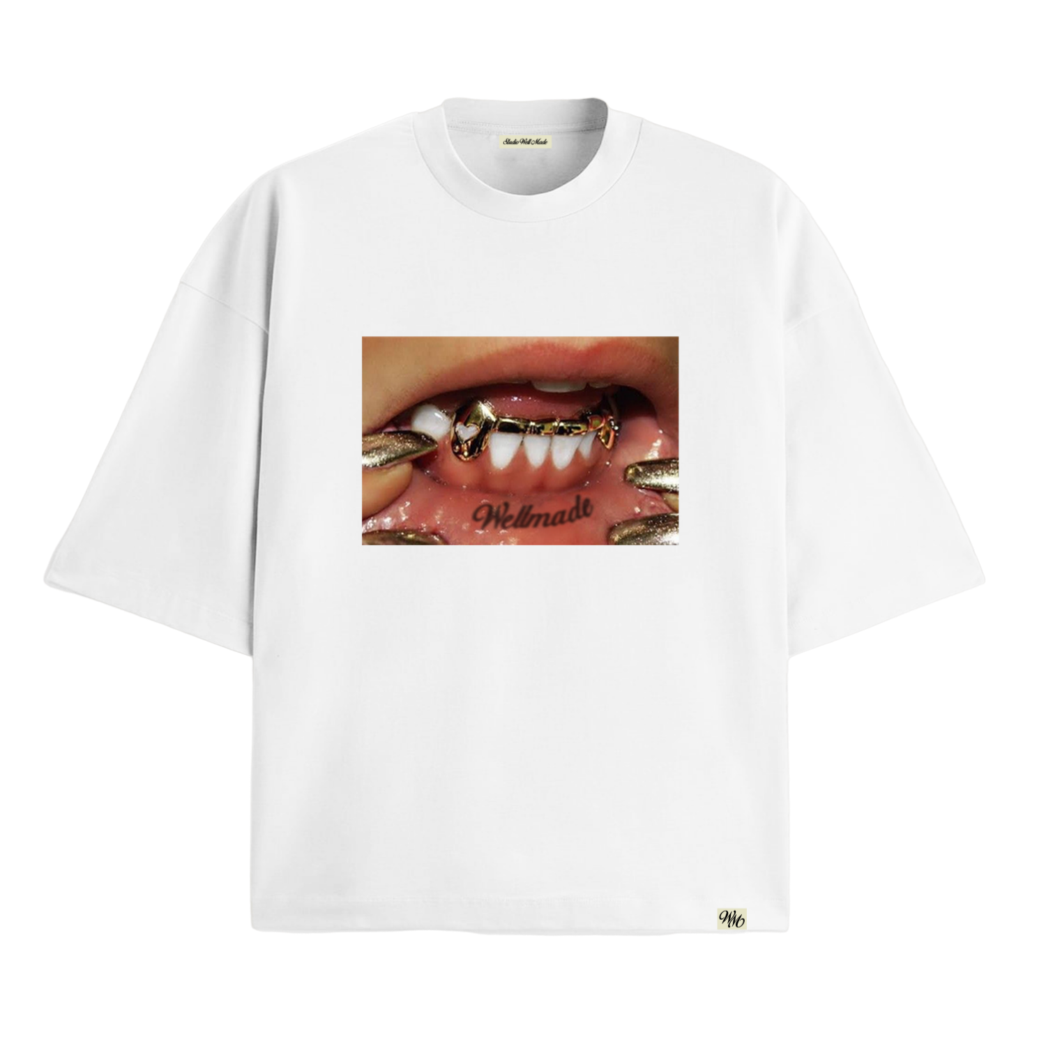 Oversized Tee w/ Labels & Trims