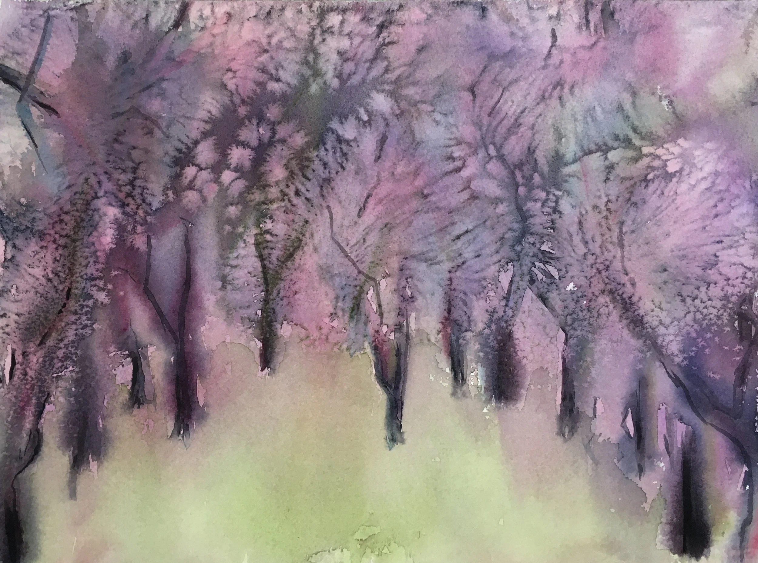  Orchard Haze  Watercolour | 10.5" x 14.5" Unframed | $275 