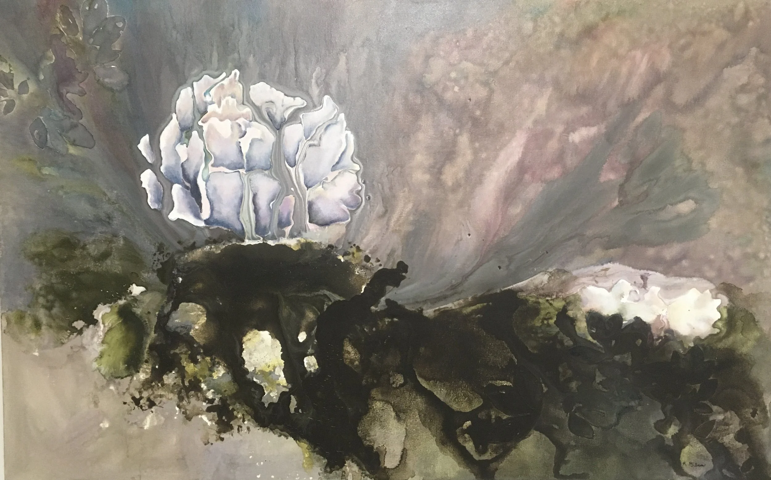  In the Garden I  Mixed Media on Canvas | 30" x 48" Unframed | $2750 