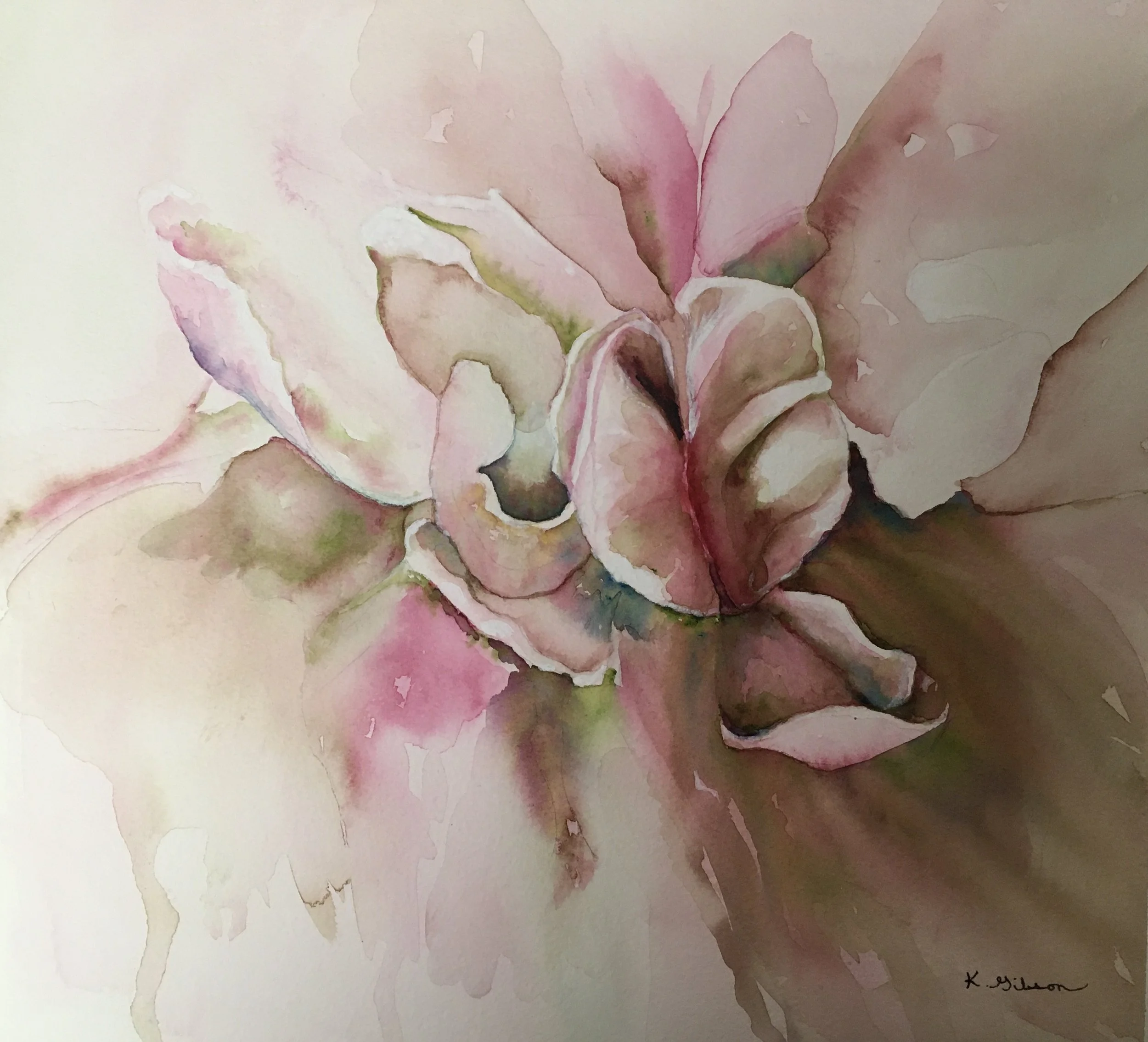  Long Life  Watercolour | 20" x 20" Framed | $475 