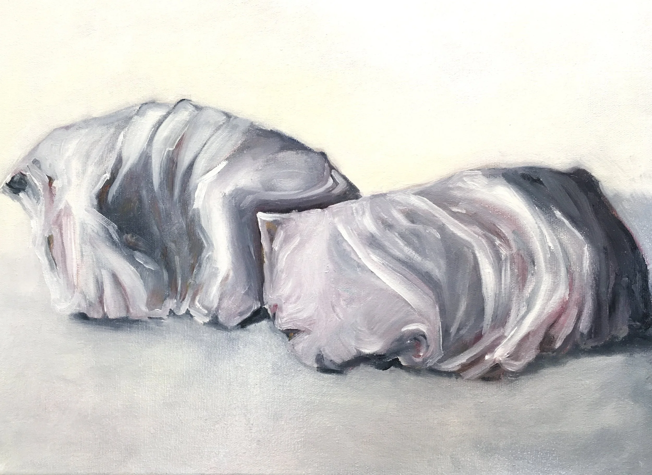  Pillows Talk  Oil on Canvas | 12" x 16" Unframed | $350 