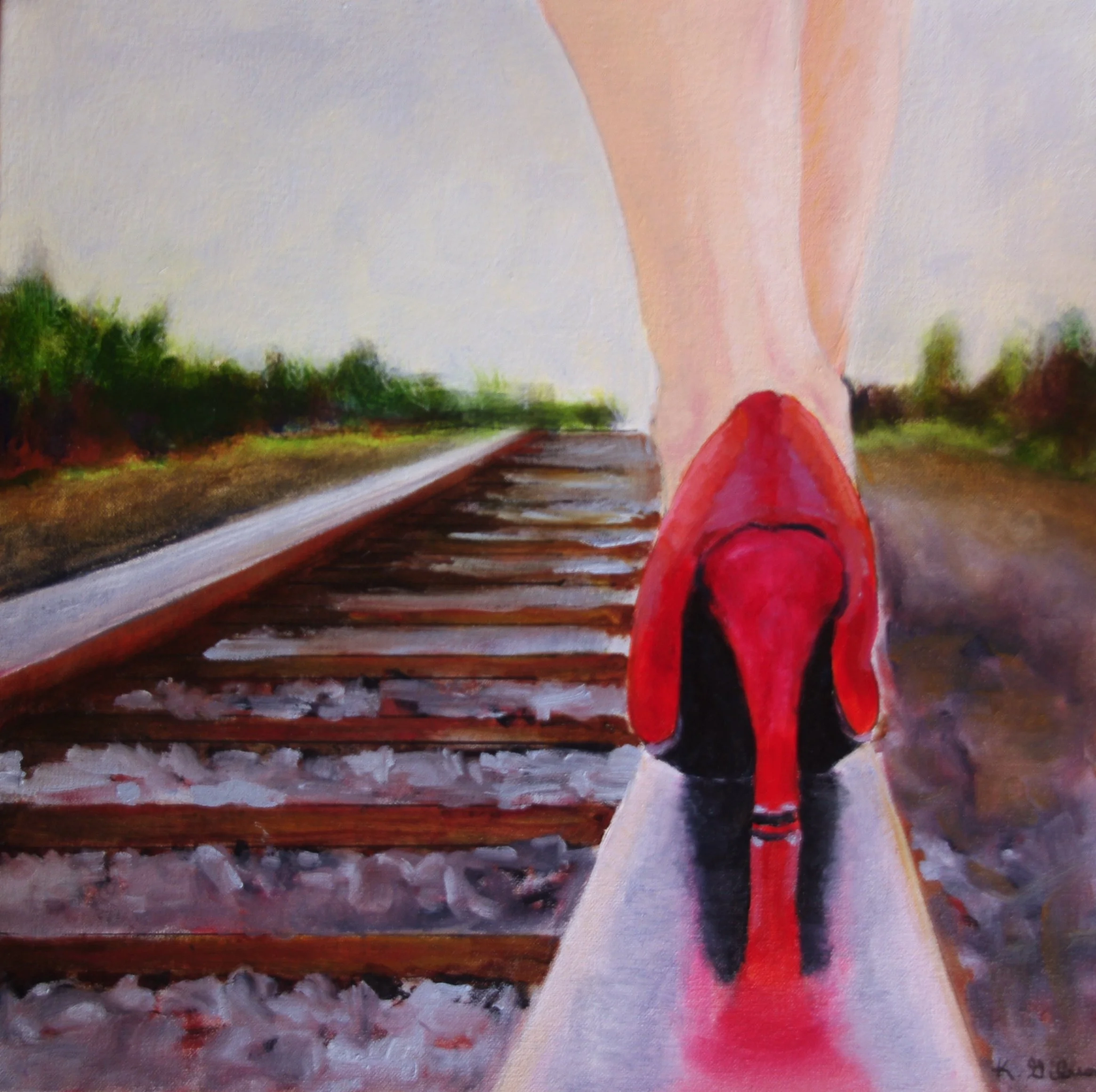  Leaving  Oil on Canvas | 12" x 12" Unframed | SOLD 