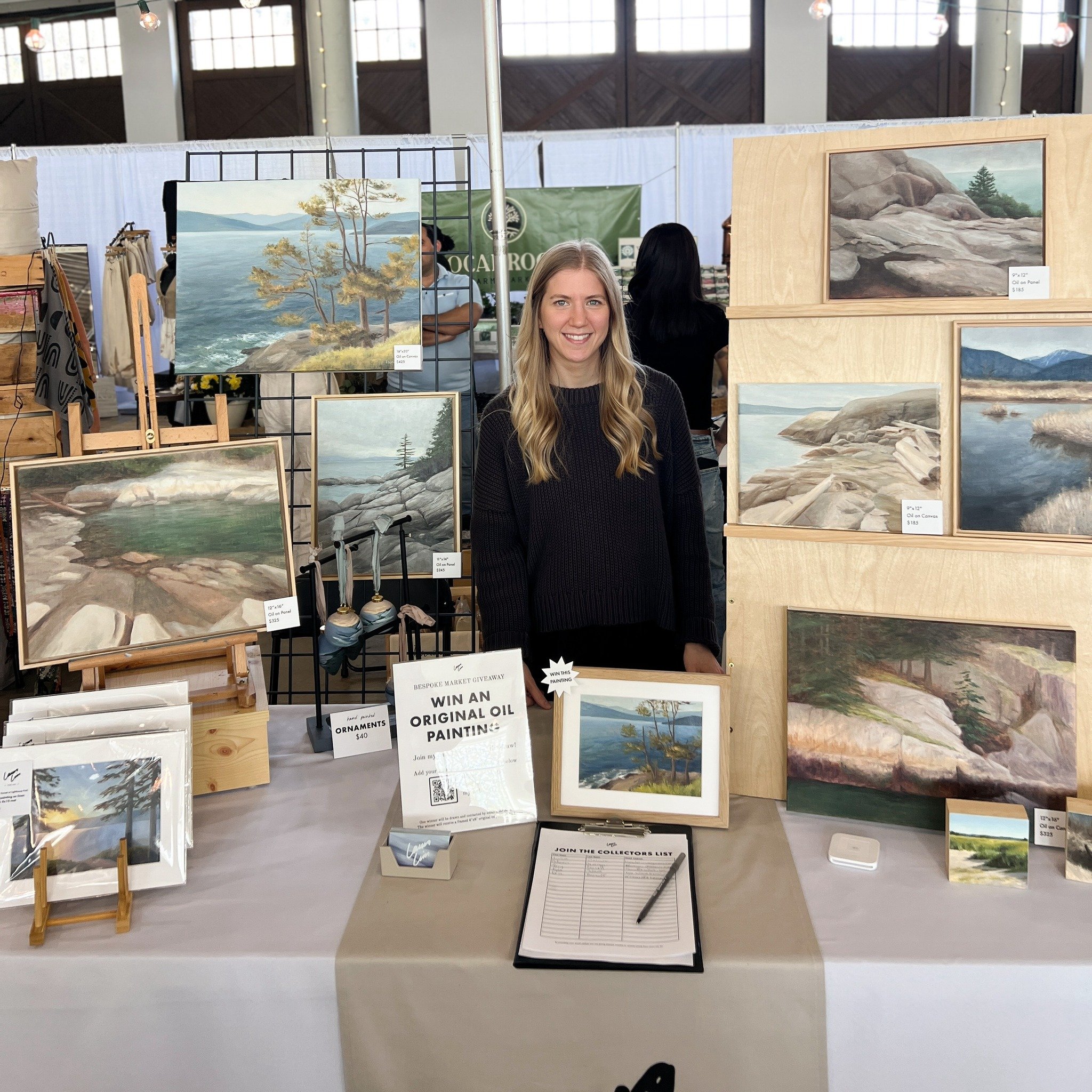 I&rsquo;m back home after a lovely weekend of sharing my art in Squamish ☺️ thank you so much to everyone who stopped by my booth to buy a painting, sign up for my email list, chat about art or just share a word of encouragement, you made this weeken