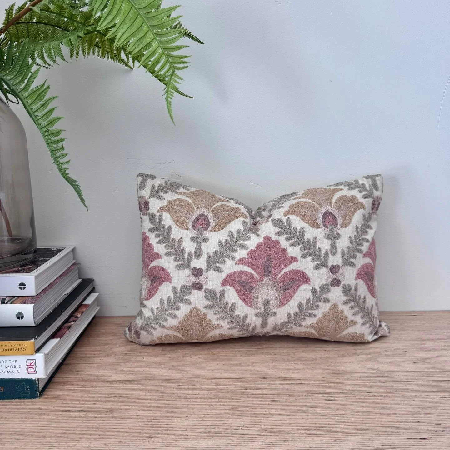 Pillows always are a good idea. I love the embroidery on this one. #customslipcovers #slipcovers #Spokaneslipcovers #homedecor #furnituremakeover #upholstery #beforeandafter #fabric #upholstery #upholsteredfurniture #recycledfurniture #refresh