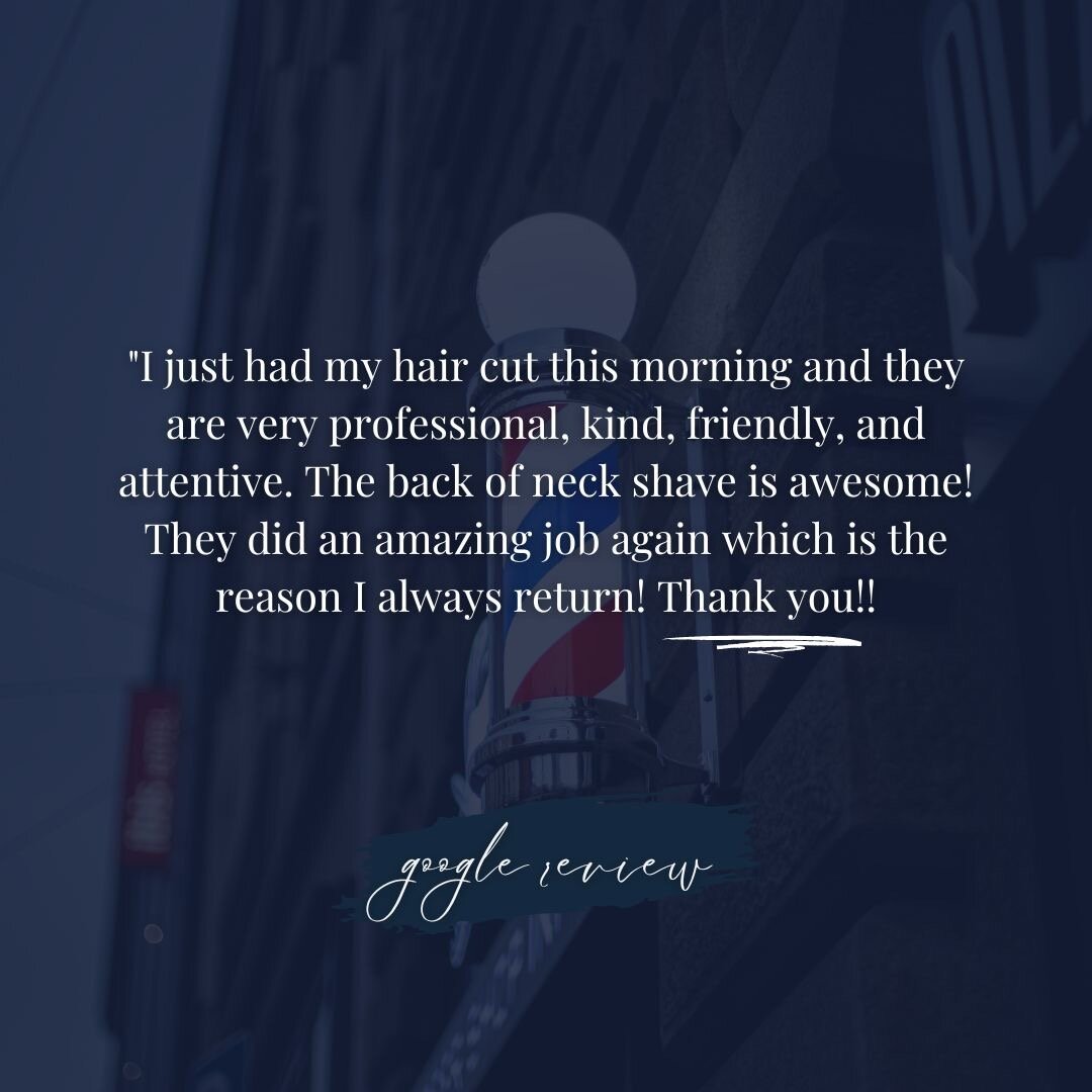 ✂️ &ldquo;A Cut Above the Rest!&rdquo; ✂️

Thank you for taking the time to share your experience with us! We are thrilled to have exceeded your expectation ps and cannot wait to serve you again soon. 

Book your appointment today and discover why ou