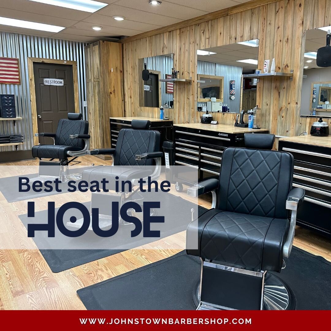 Our barber chairs are the 💣

We hope you all had a fantastic week &amp; have positive thoughts entering the weekend. As always, we're here for you when you need some self-care. ✂

There are three ways you can make an appointment with us:
1️⃣ Give us
