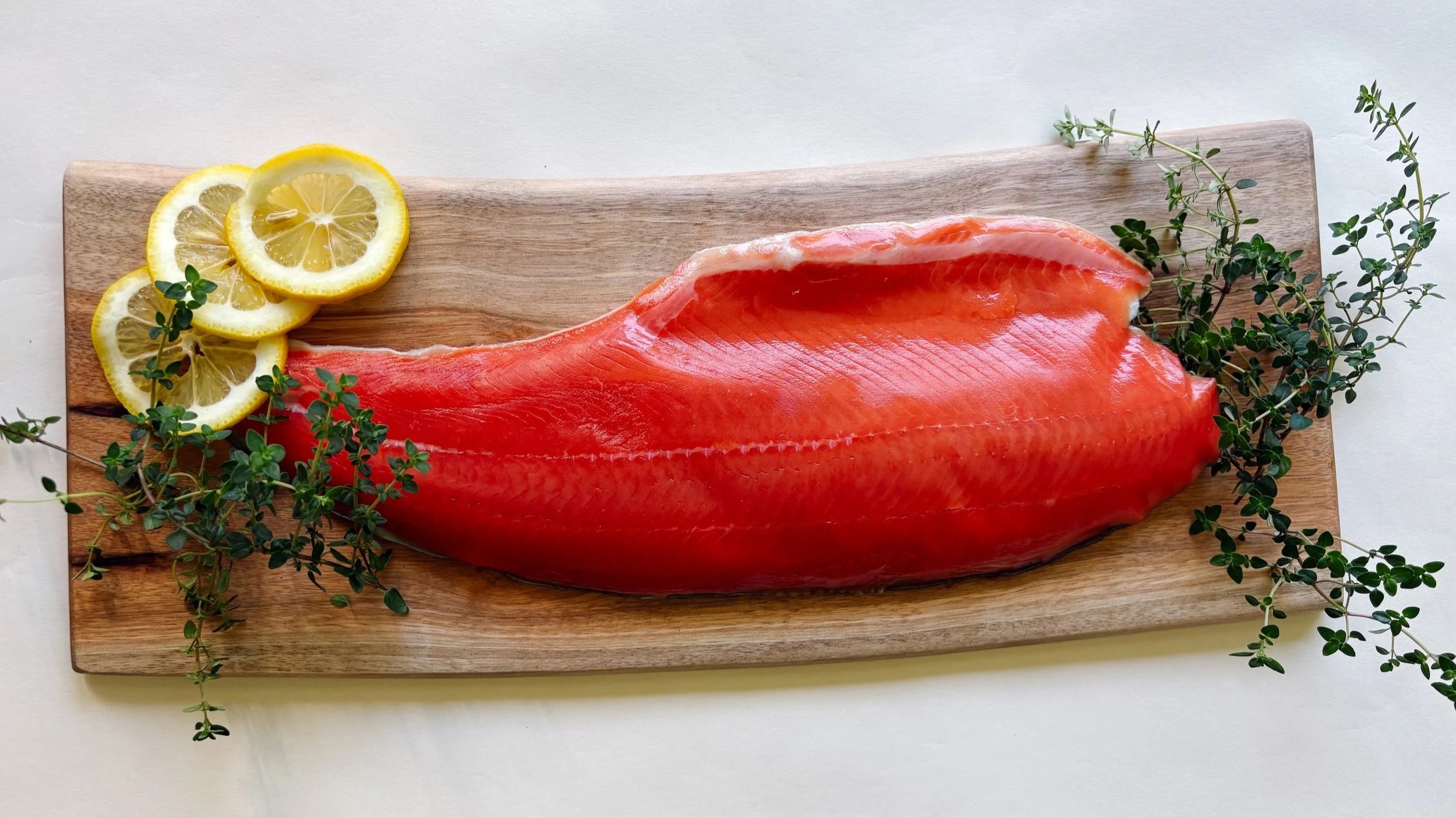 Wild Alaskan Sockeye Salmon fillet from Wild Fin Seafoods Bristol Bay