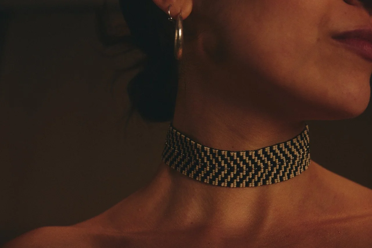 We Run with the Land Beaded Choker
