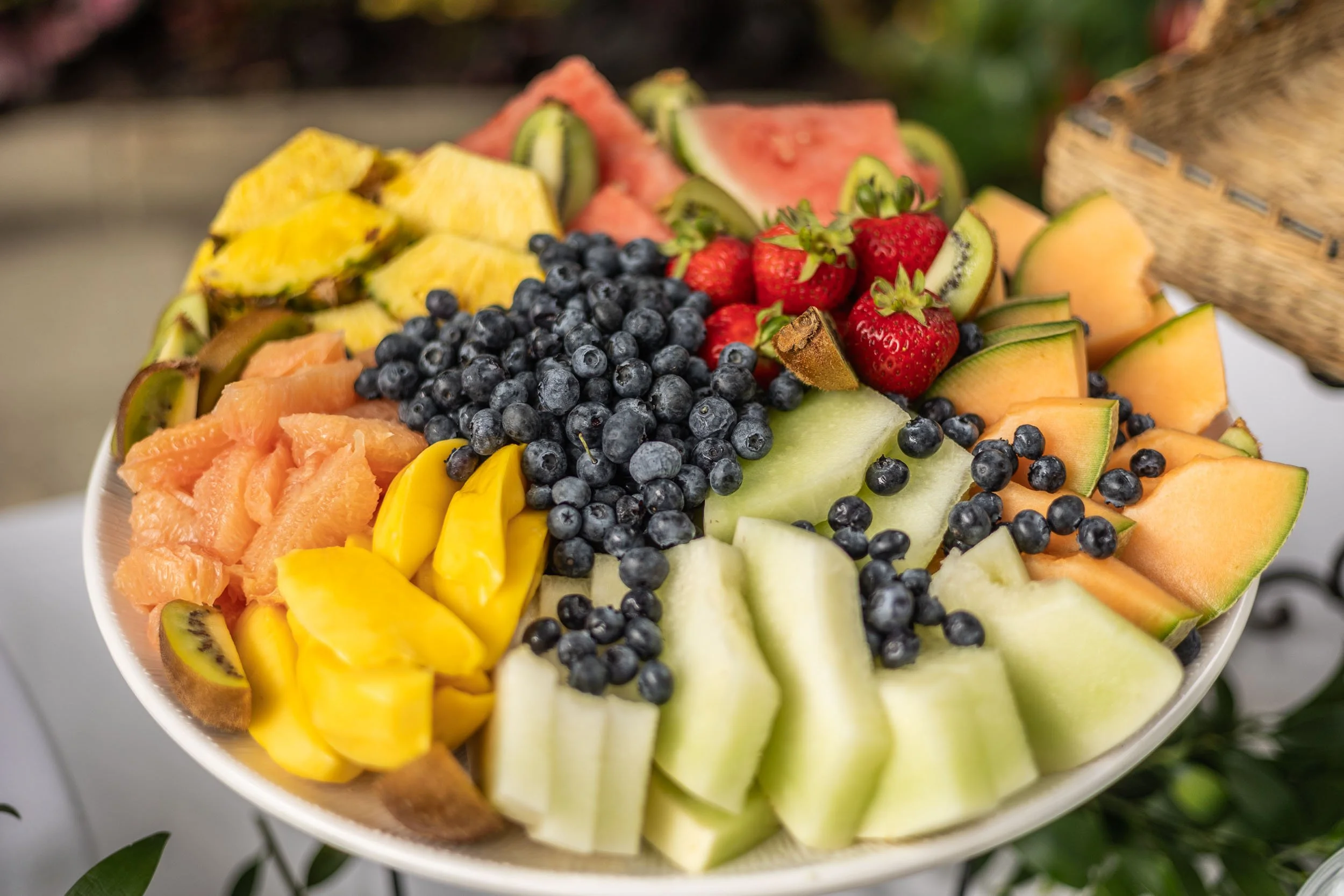fruit tray wedding food_forest park jewel box