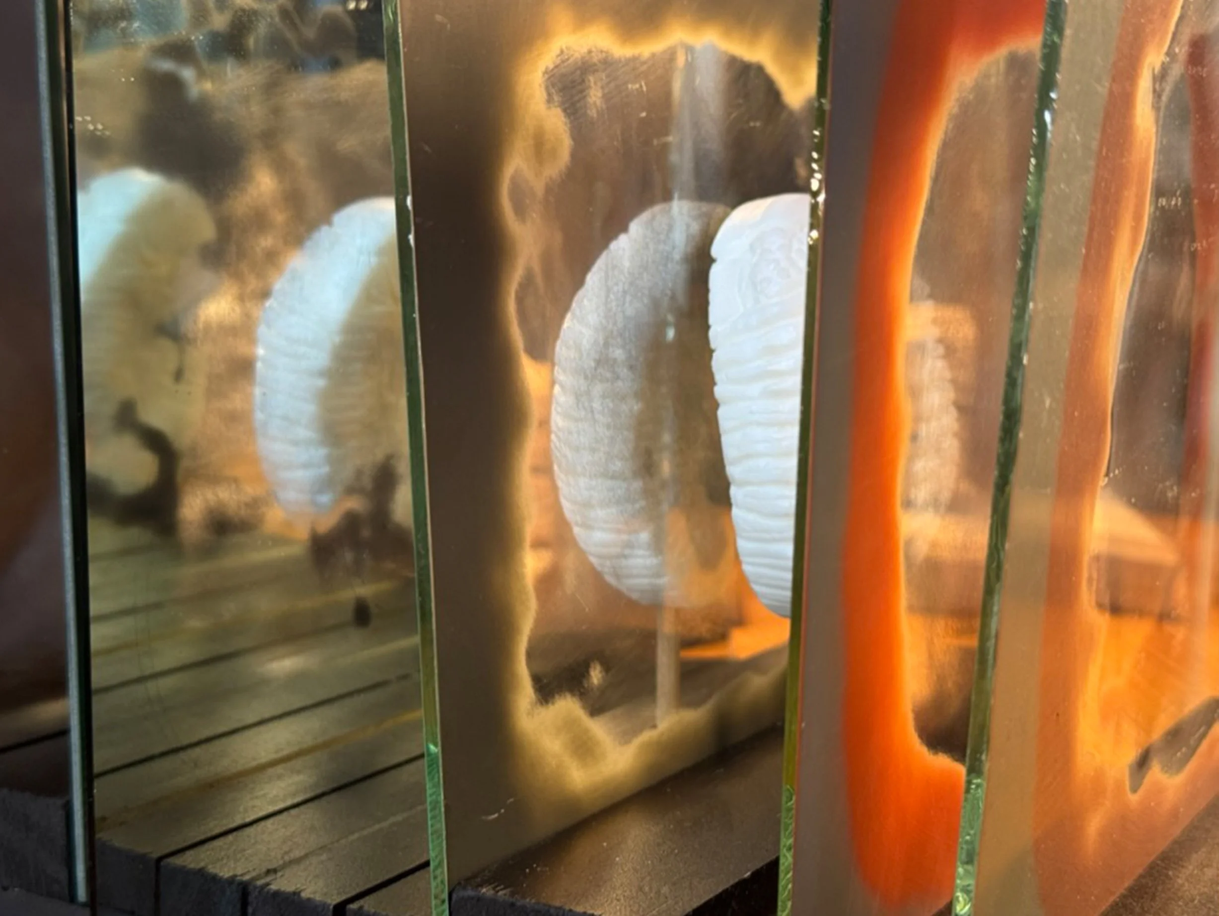 mirrors and carved soap