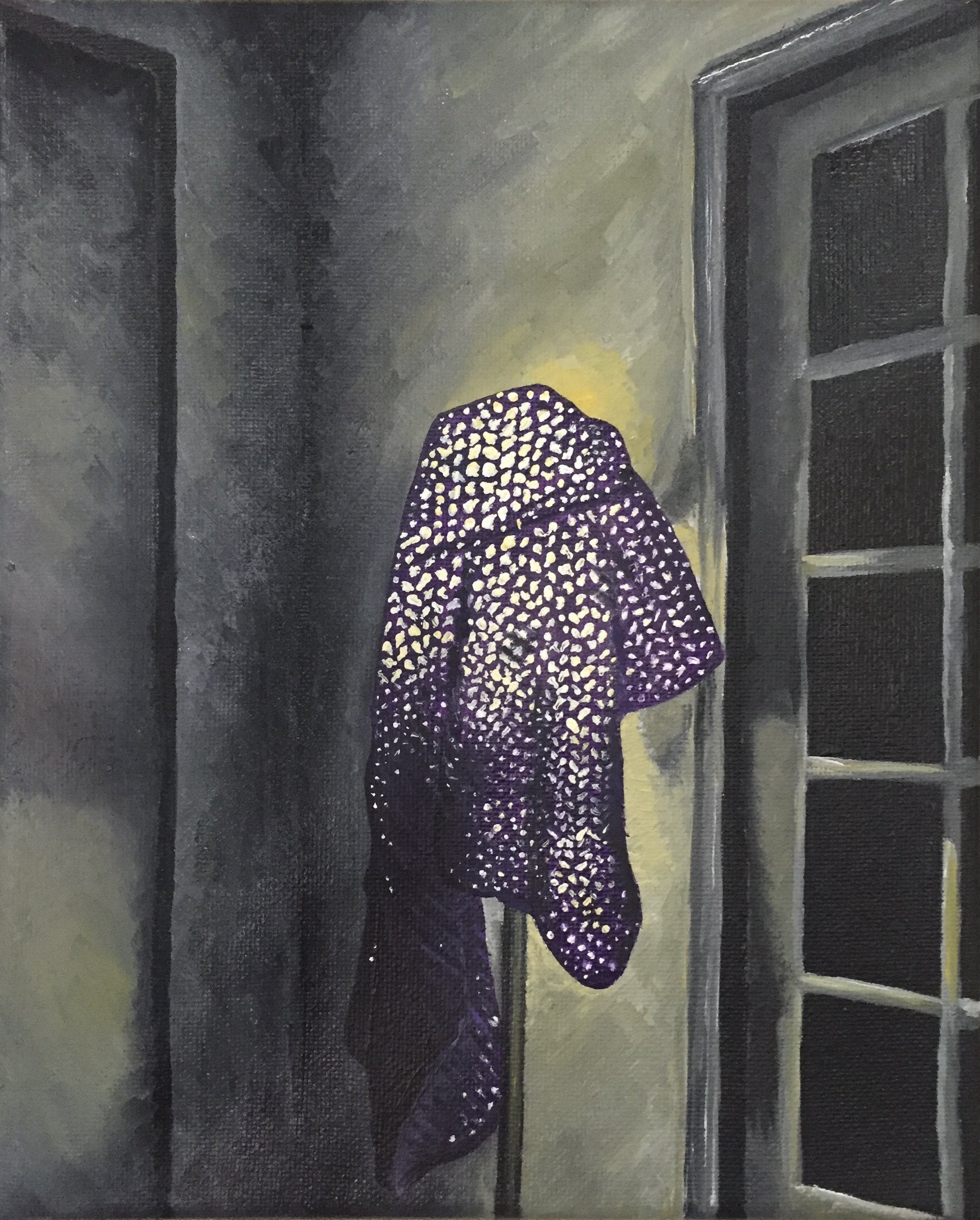 Most people do not know silence, that's why they can't be in it. 2021
Oil on canvas, 8"x10"
