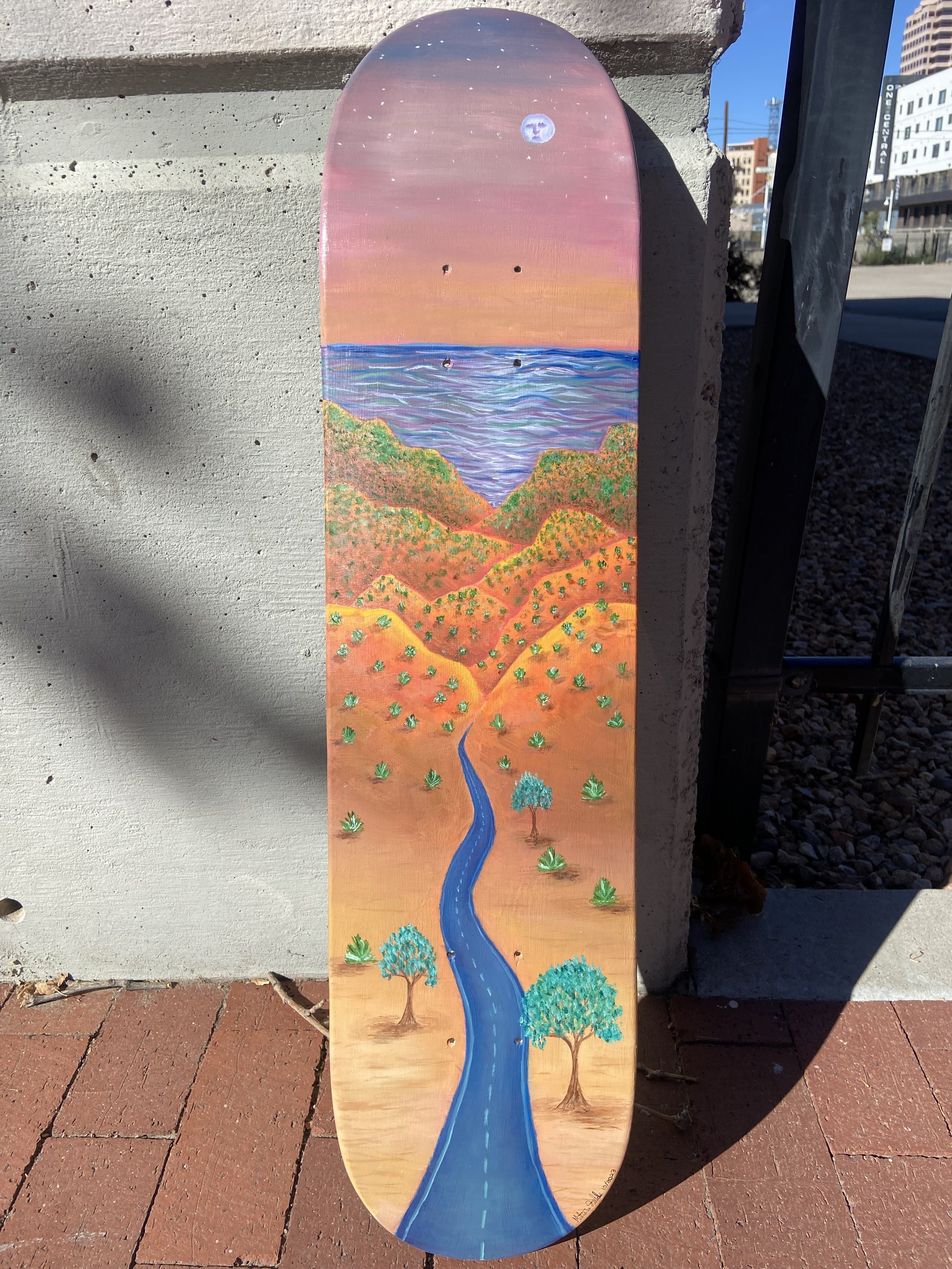 Sweet Dreams, 2023
Oil paint on skateboard