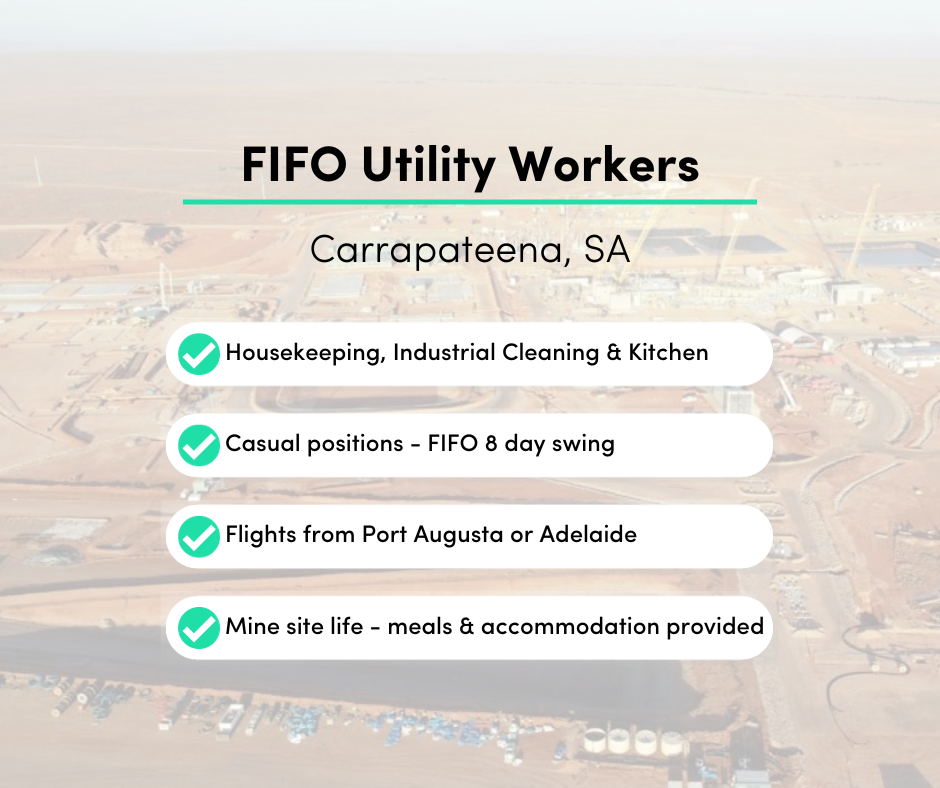 FIFO Utility Workers — Career Co Australia