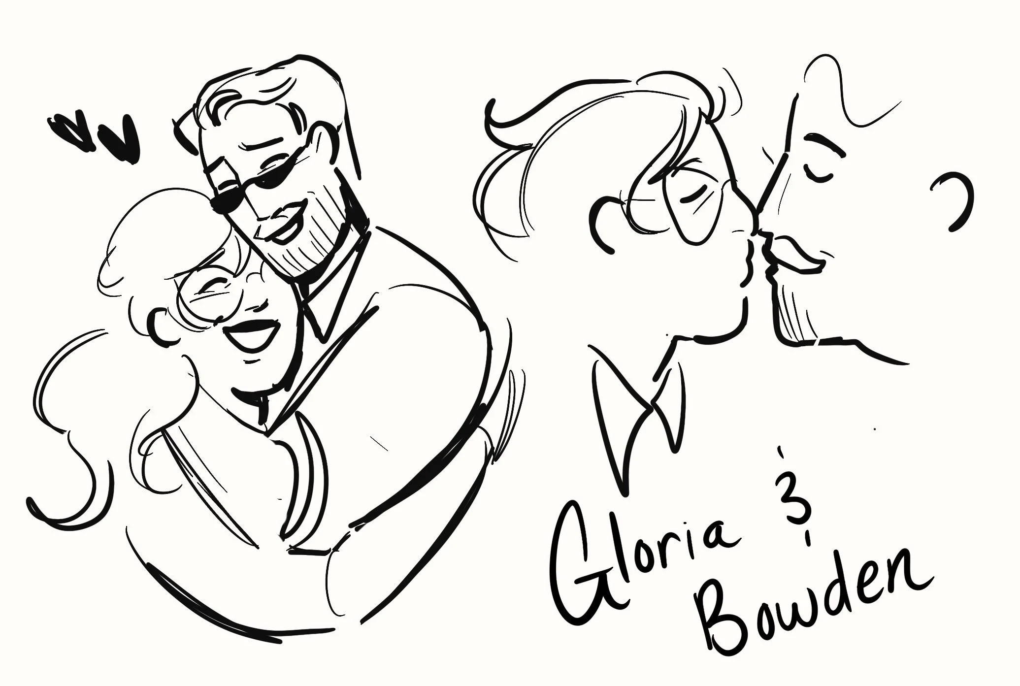 Gloria and Bowden by @pants on Discord