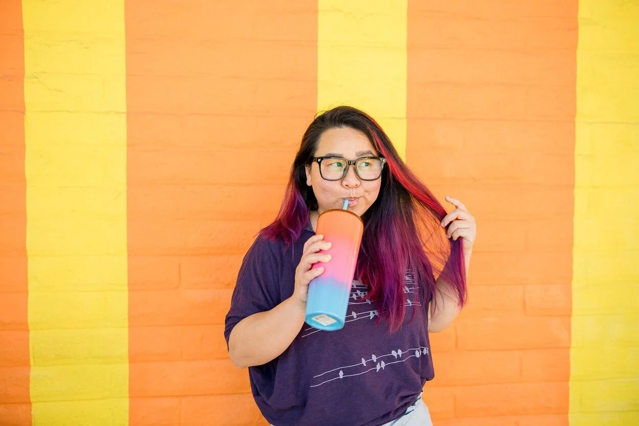 The image of youth therapist Burnaby posing to the camera to accompany a blog post about genderqueer discovery