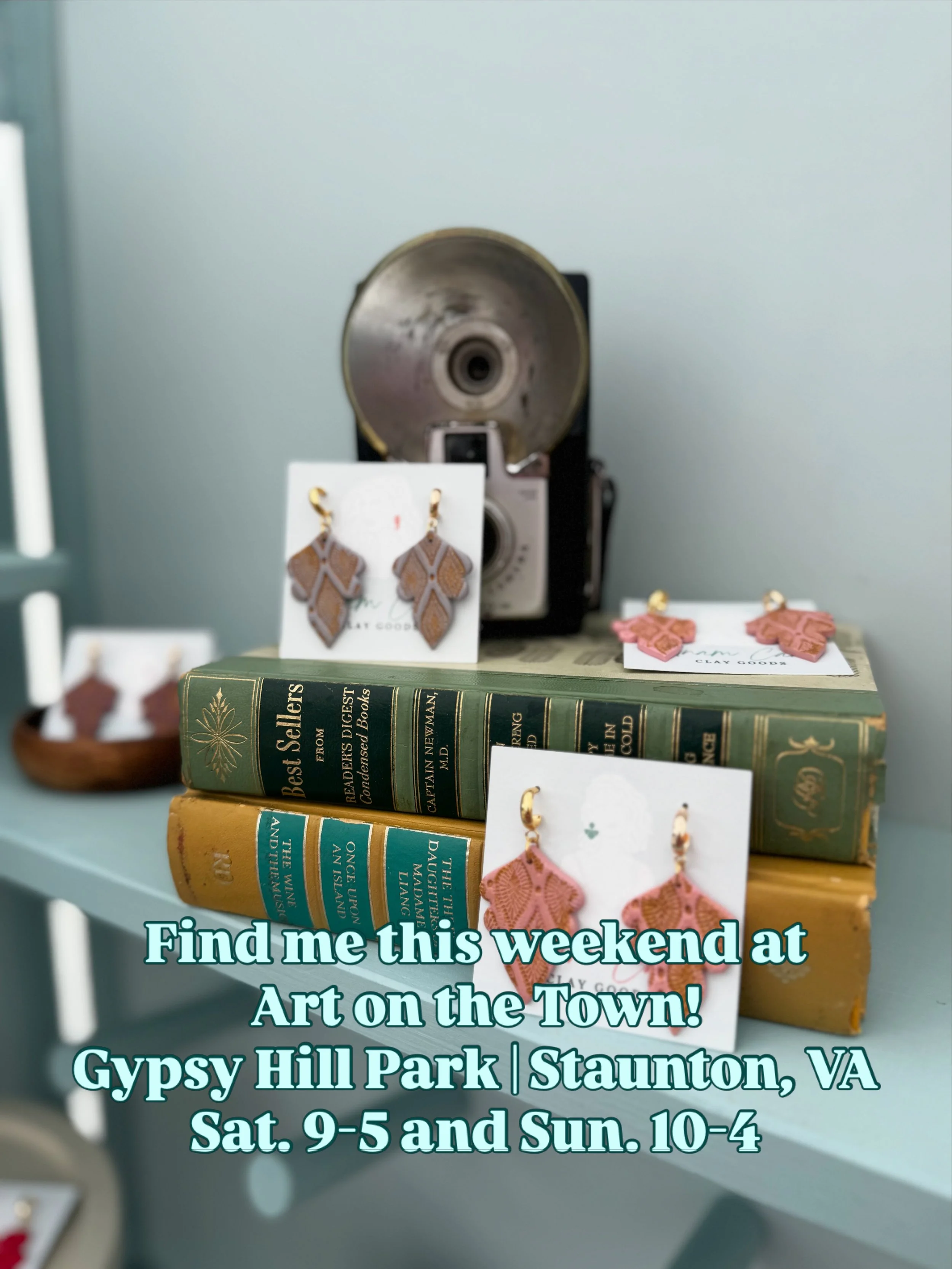 Friends, I will be out in Staunton, VA this weekend for Art on the Town with @saacenter and I would love to see your face. ❤️

Yes, the forecast is looking a little iffy. Yes, it might rain. But here&rsquo;s the thing about a market full of handmade 