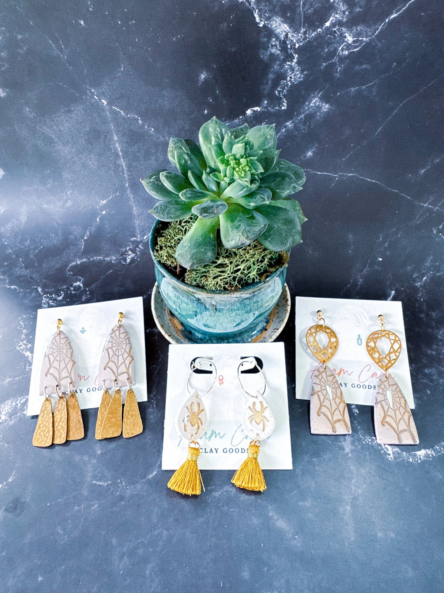 Assorted Spider Drop Earrings
