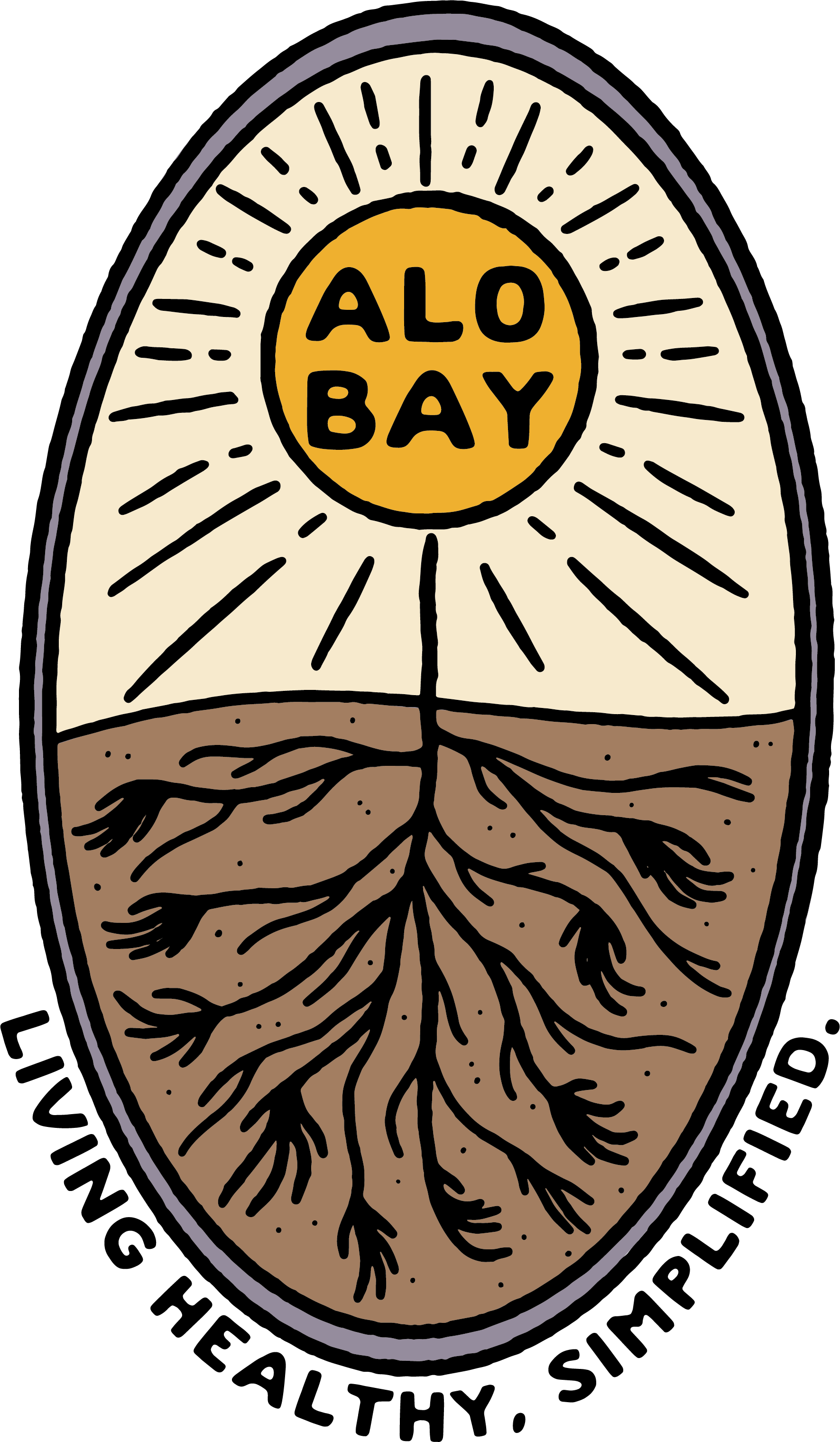 Alo Bay sun logo