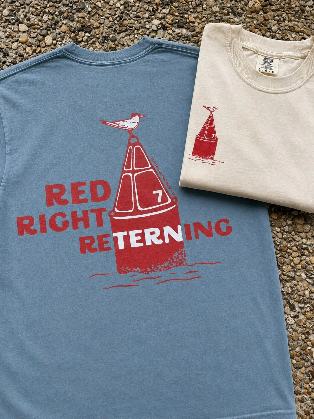 Tees are in and premium Comfort Colors shirts. Grab yours at the link! #royaltern #floridaillustration