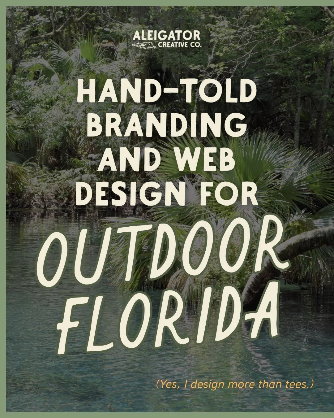 Is your livelihood rooted in sharing and protecting Florida&rsquo;s wild places? Let&rsquo;s build you a brand that&rsquo;s as connected as the work you do. Let&rsquo;s talk! Learn more about Aleigator Creative Co. branding and web design services at