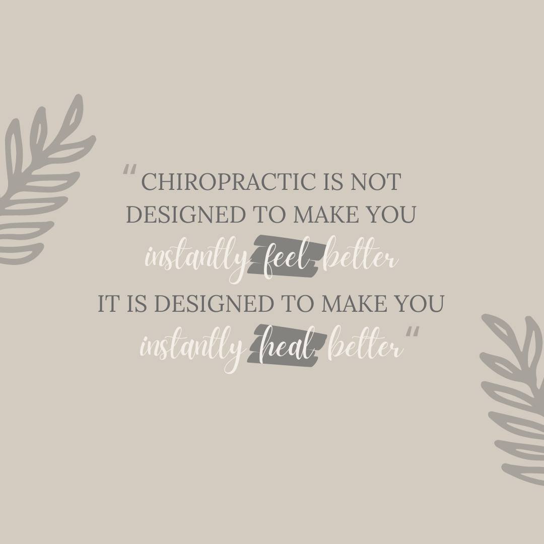 Did you know that when it comes to consistent neurologically-based chiropractic care, there is no guarantee that a specific &quot;symptom&quot; or &quot;feeling&quot; will go away? The goal of care isn't designed to fix aches and pains. Rather, it's 