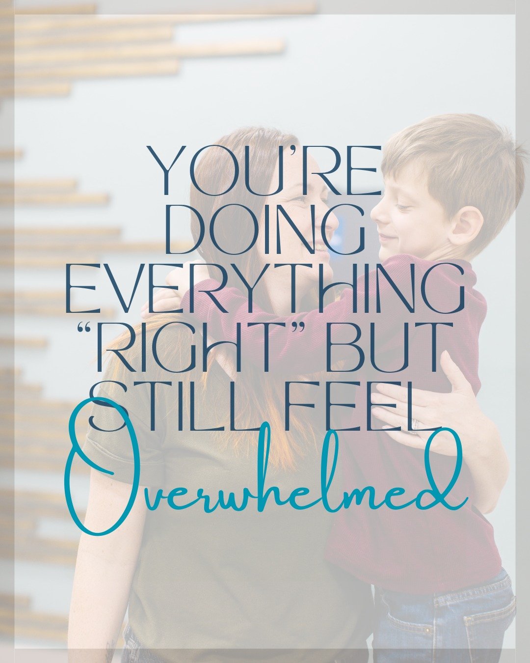 You&rsquo;re doing everything right&hellip;
but you still feel overwhelmed, overstimulated, or one small thing away from tears.

Here&rsquo;s the truth most moms aren&rsquo;t told:
Nervous system dysregulation doesn&rsquo;t always look like a meltdow