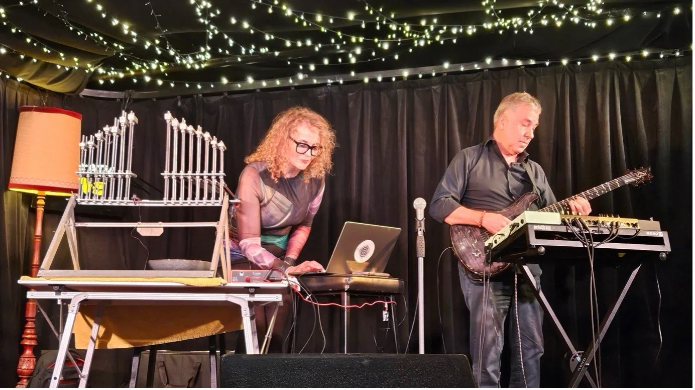 Gadakosma Duo: Gabriella Smart and David Kotlowy perform at Experiementalnight, Metro Hotel (WP)