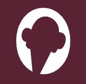 Silhouette of a woman with a bun hairstyle inside a white oval on a dark purple background.