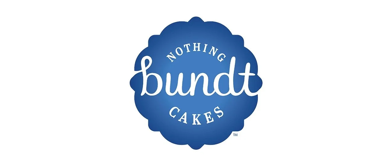 Blue circular logo with the text 'Nothing Bundt Cakes' in white, stylized font.