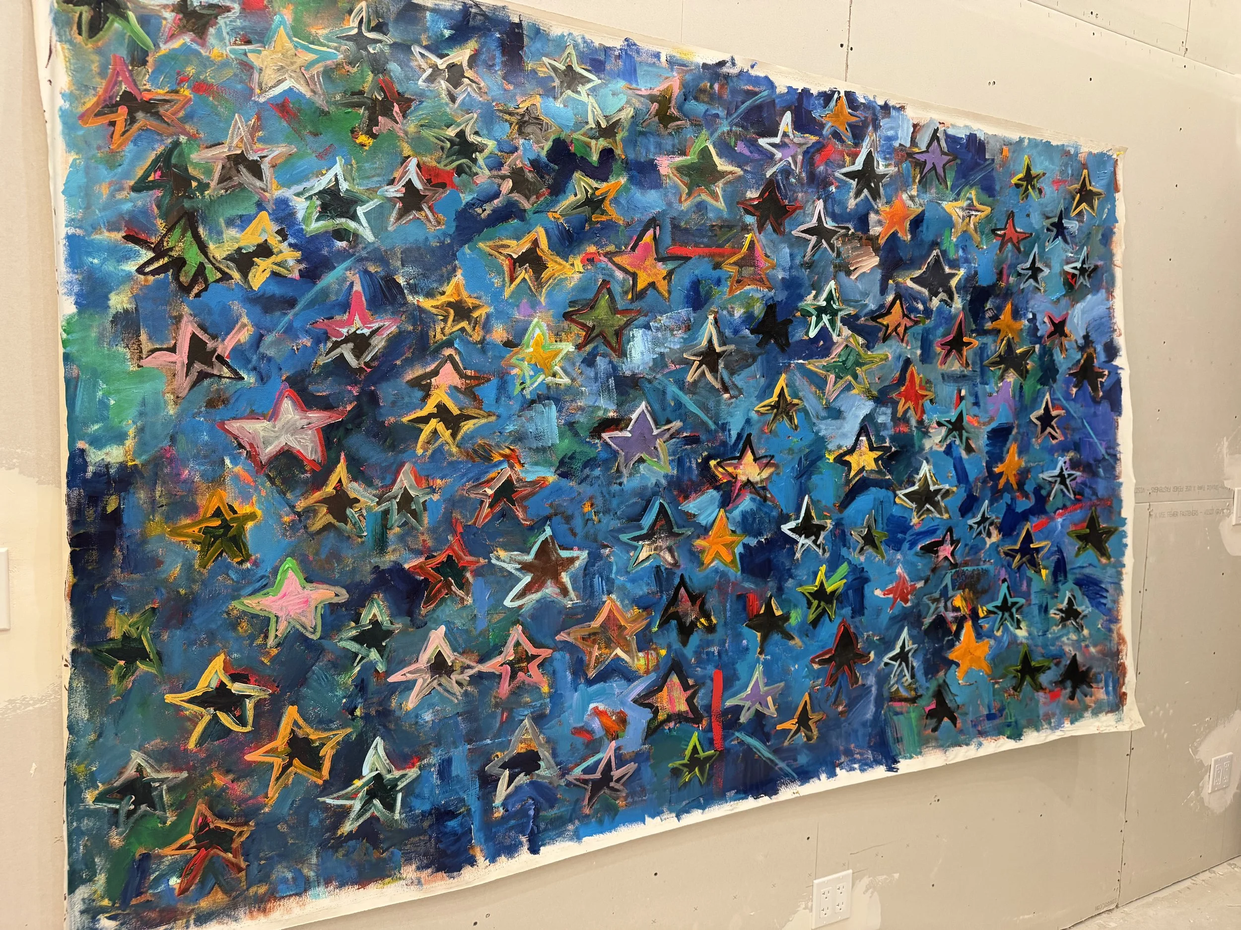 "If Not Here, Maybe Out There", 48x72, $4500