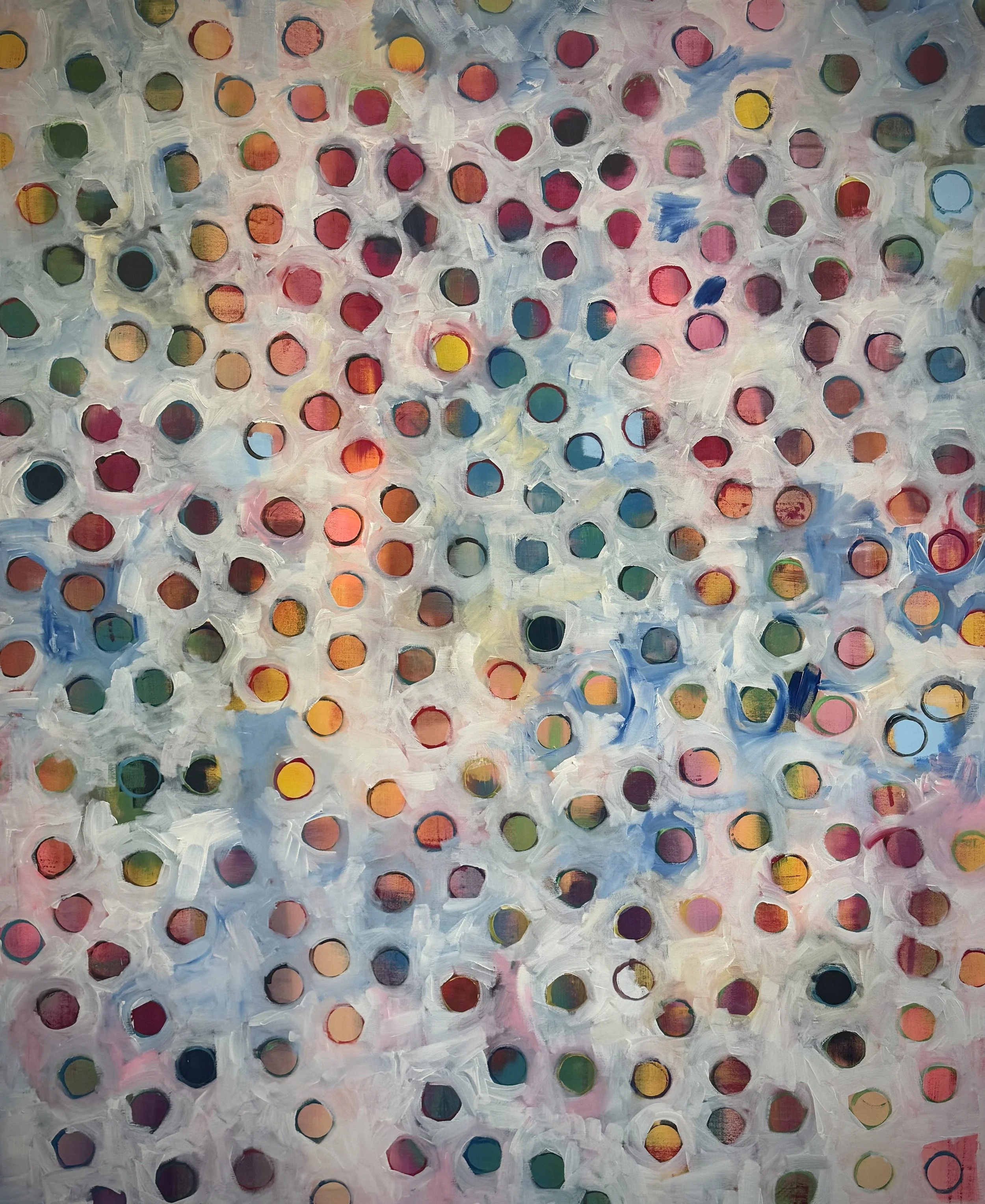 "Orbs" 60" x 72", 3,400