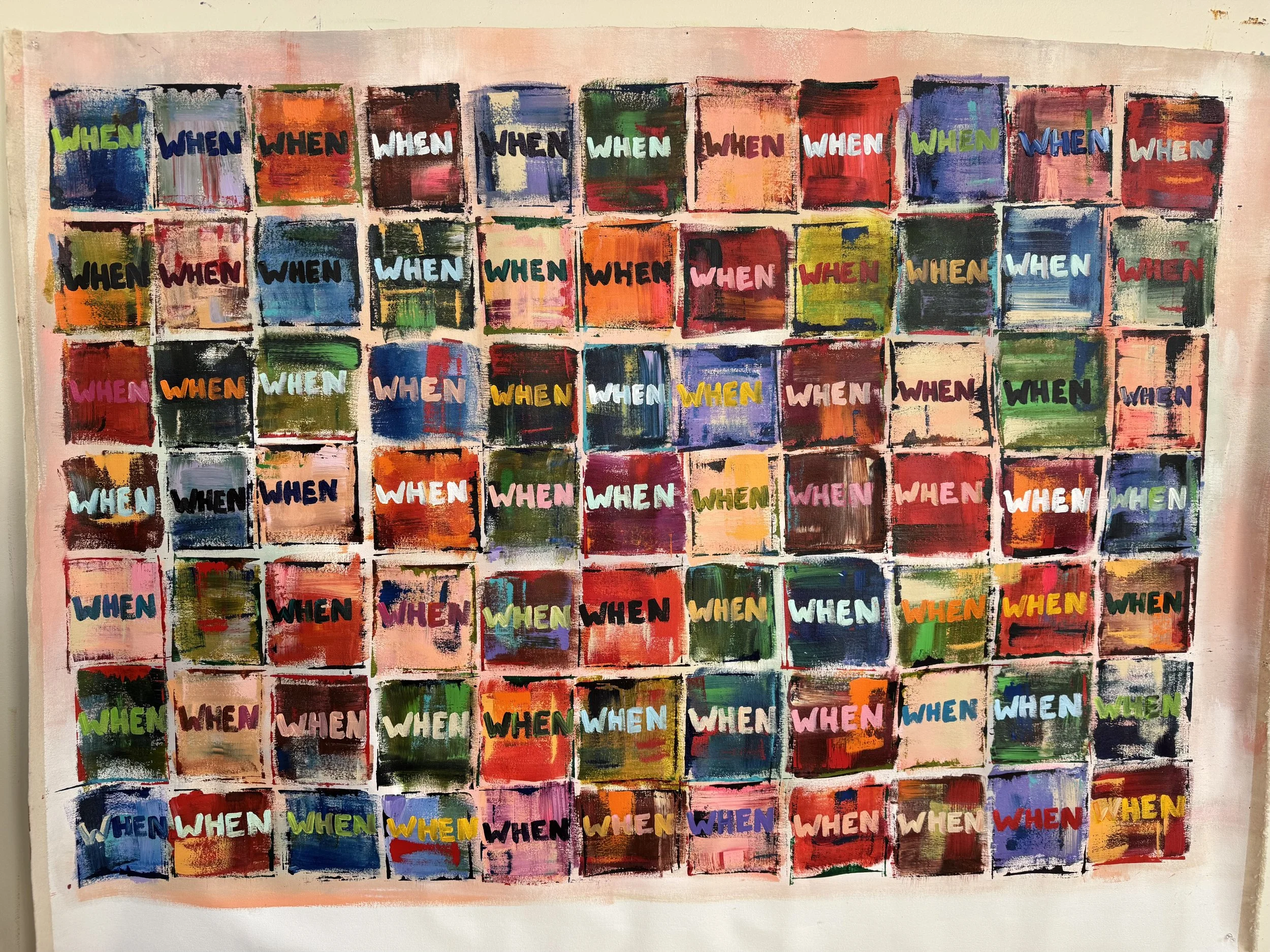 "When", 48x60" Unstretched, $3500