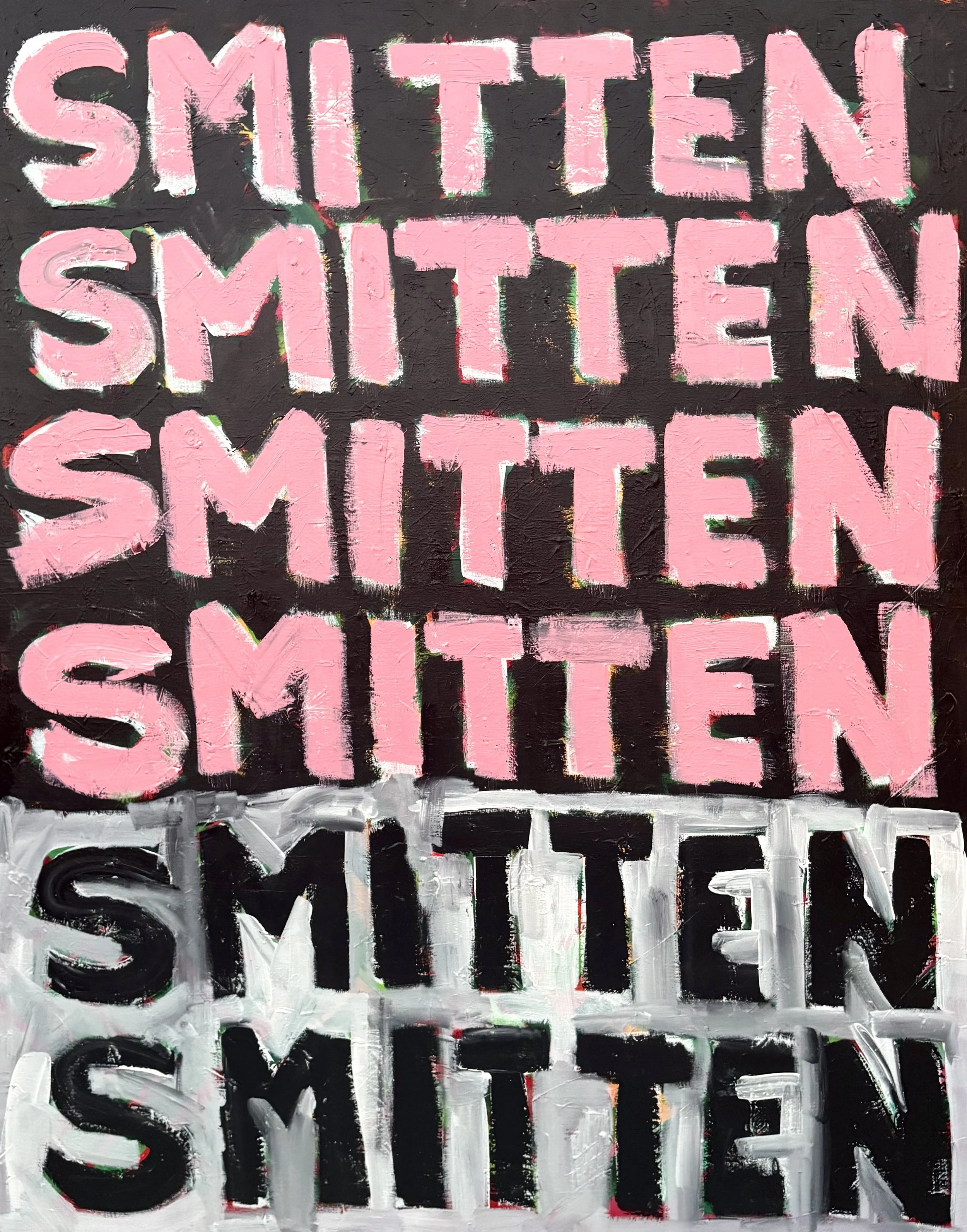 "Smitten" 48" x 60", $2,800