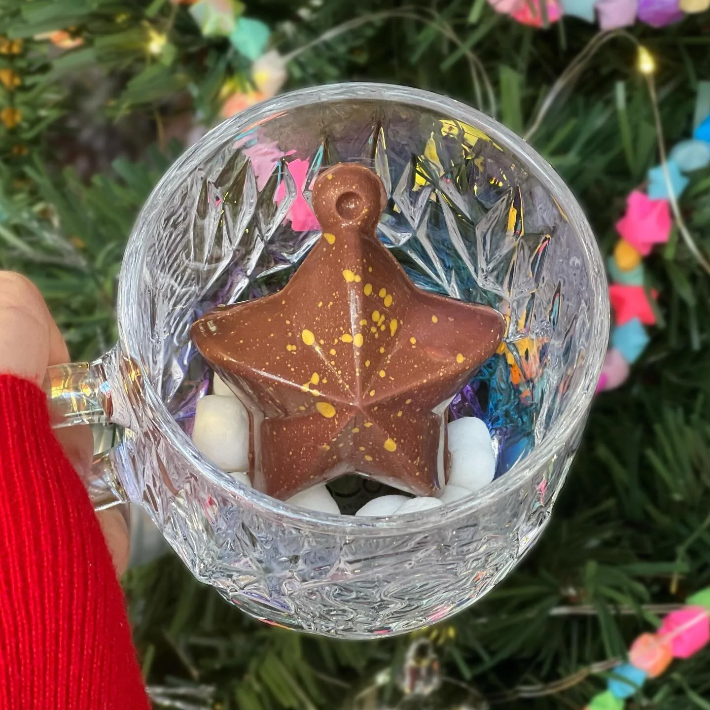 Warm up with this adorable hot chocolate bomb!