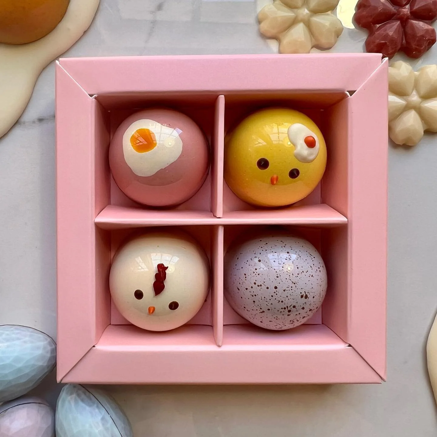 🍳Easter collection just hatched at Grumpy Chocolatier! 🐣🥚🐔🌸 Link In bio for these cuties!!!