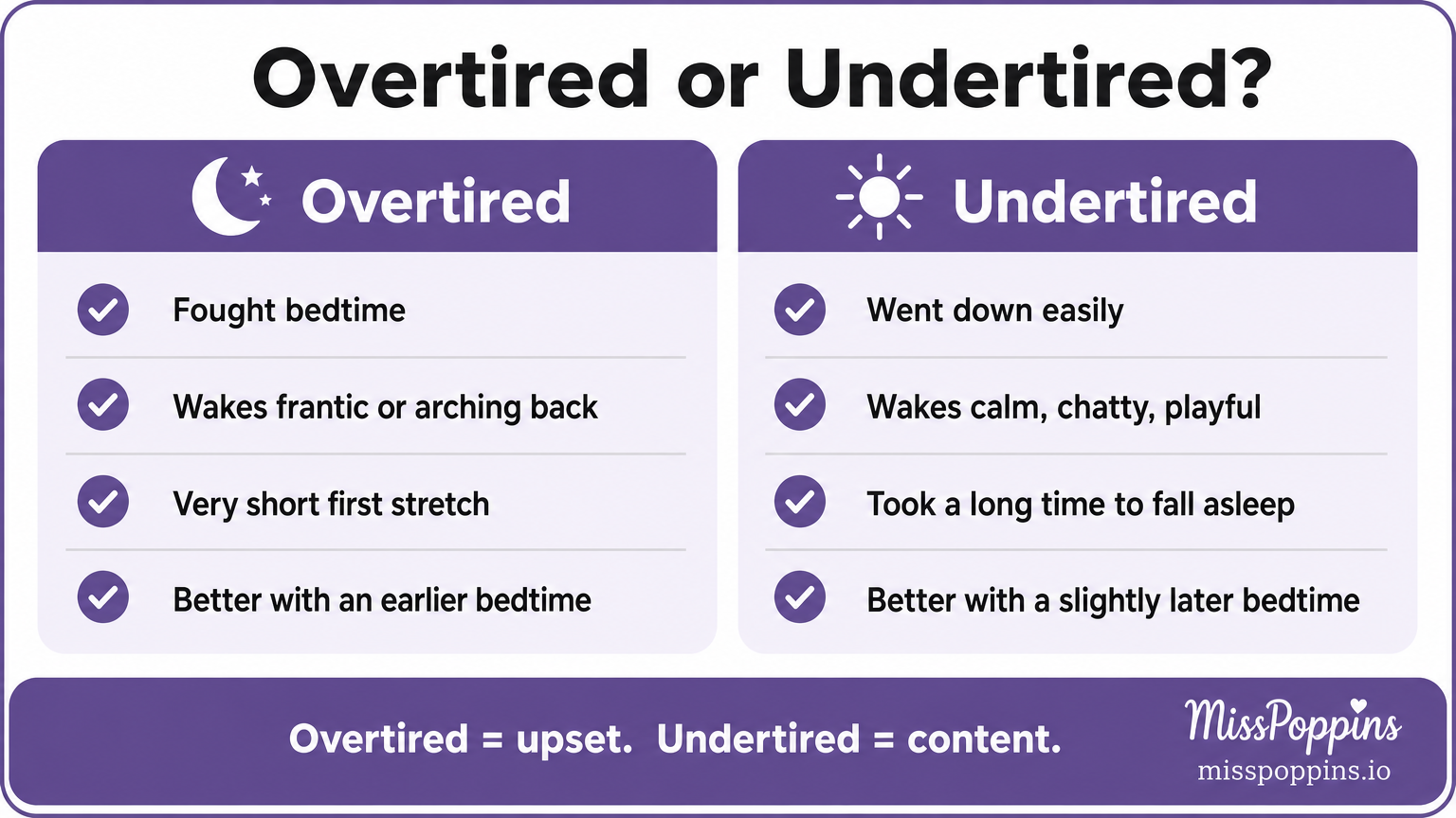 Overtired or Undertired? How to Tell the Difference