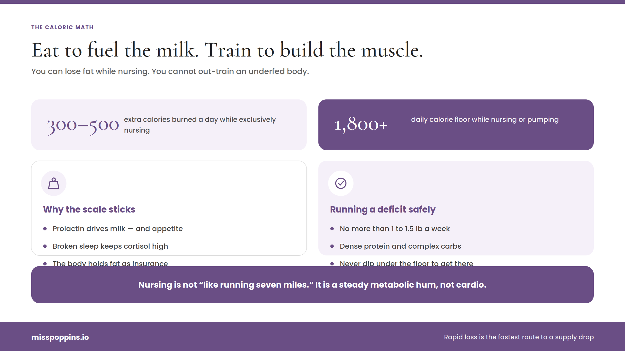 The Caloric Math: Breastfeeding, Fat Loss, and Fuel