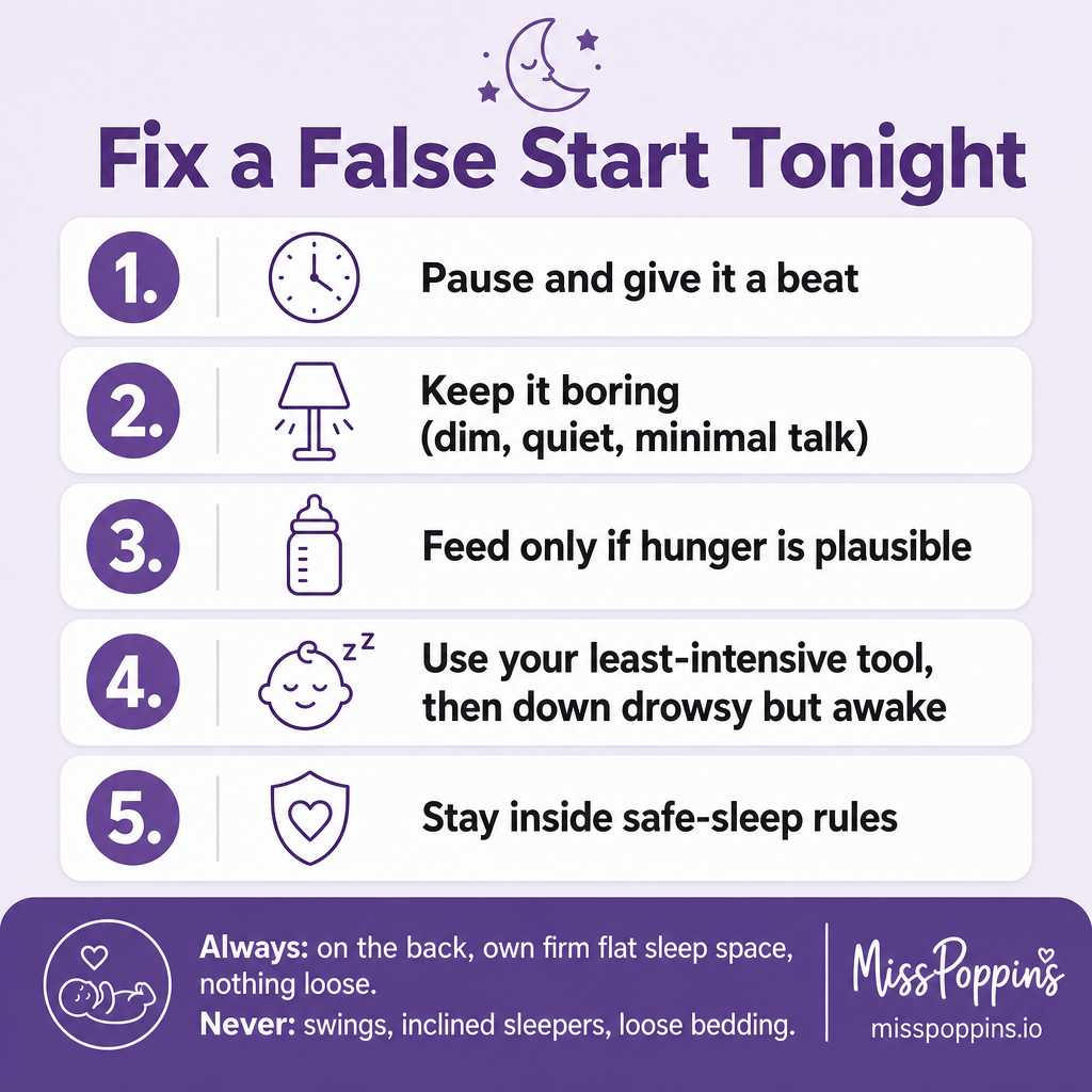 How to Fix a False Start Bedtime Tonight