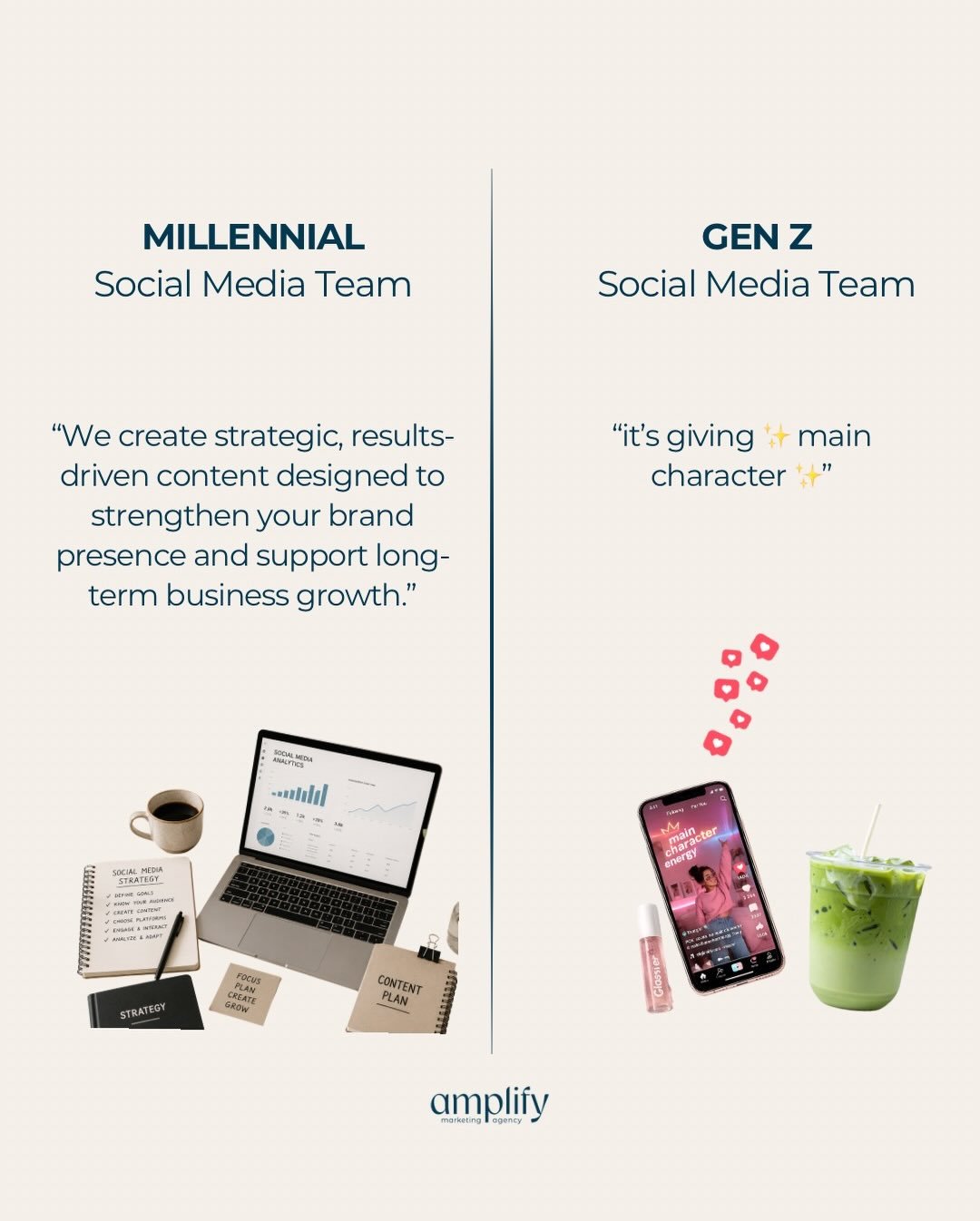 Millennial Marketing 🤝 Gen Z Marketing

The smartest brands speak both languages - we&rsquo;re fluent in both.