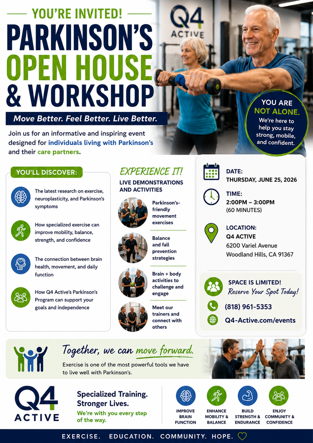Parkinson's Open House: An Informational and Experiential Workshop