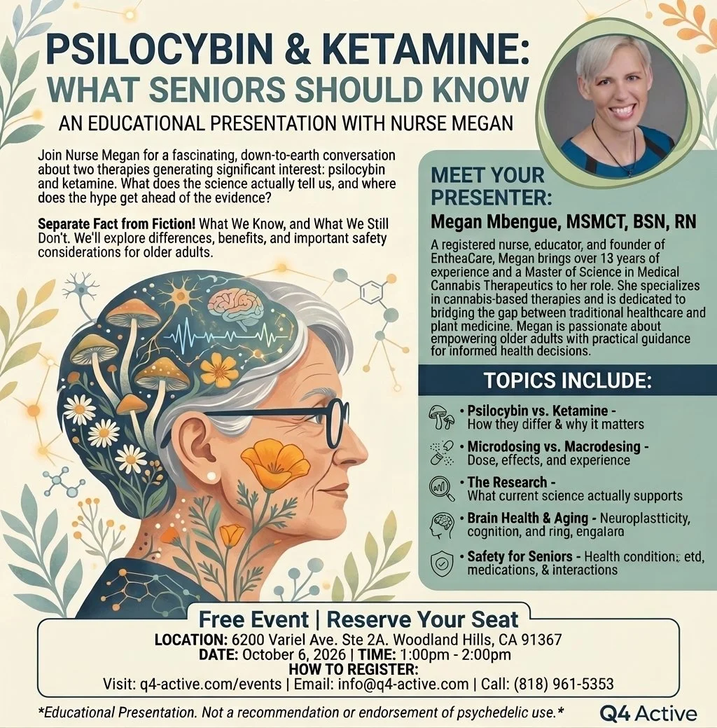Psilocybin &amp; Ketamine: What Older Adults Should Know