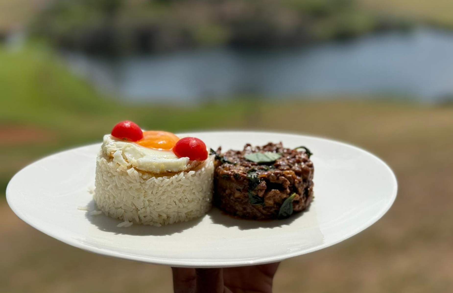 From the new Asian Favourites menu: - Pad Kra Pao