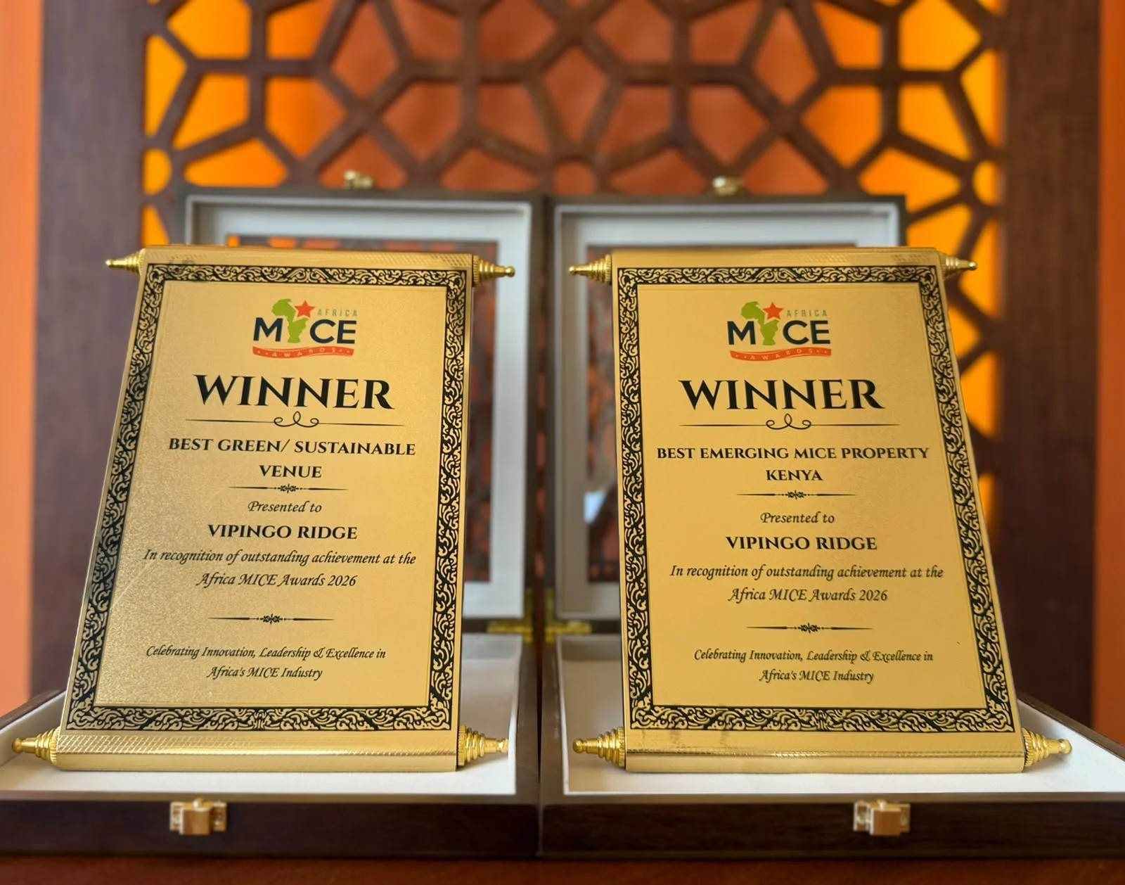 Vipingo Ridge Double Award Win at the Award MICE Awards
